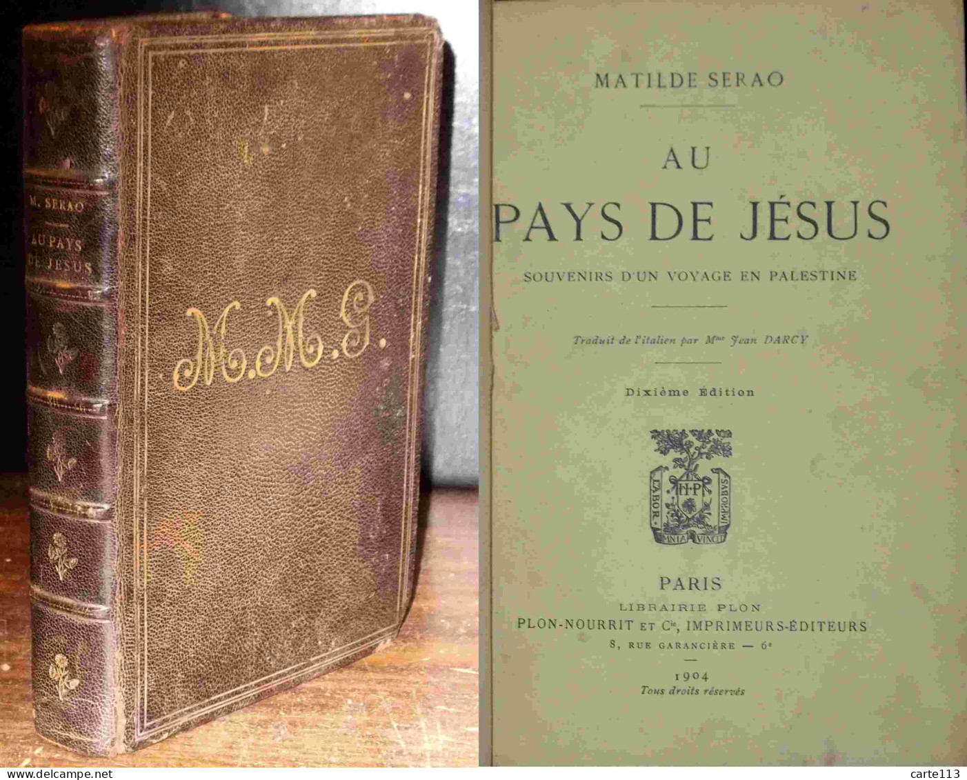 SERAO Matilde    - AU PAYS DE JESUS - 1901-1940