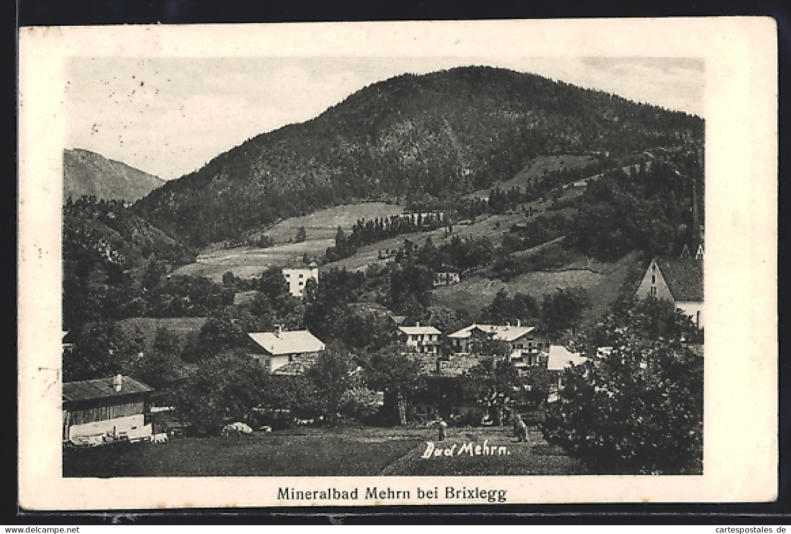 AK Bad Mehrn Bei Brixlegg, Ortspartie Mit Bergen  - Altri & Non Classificati