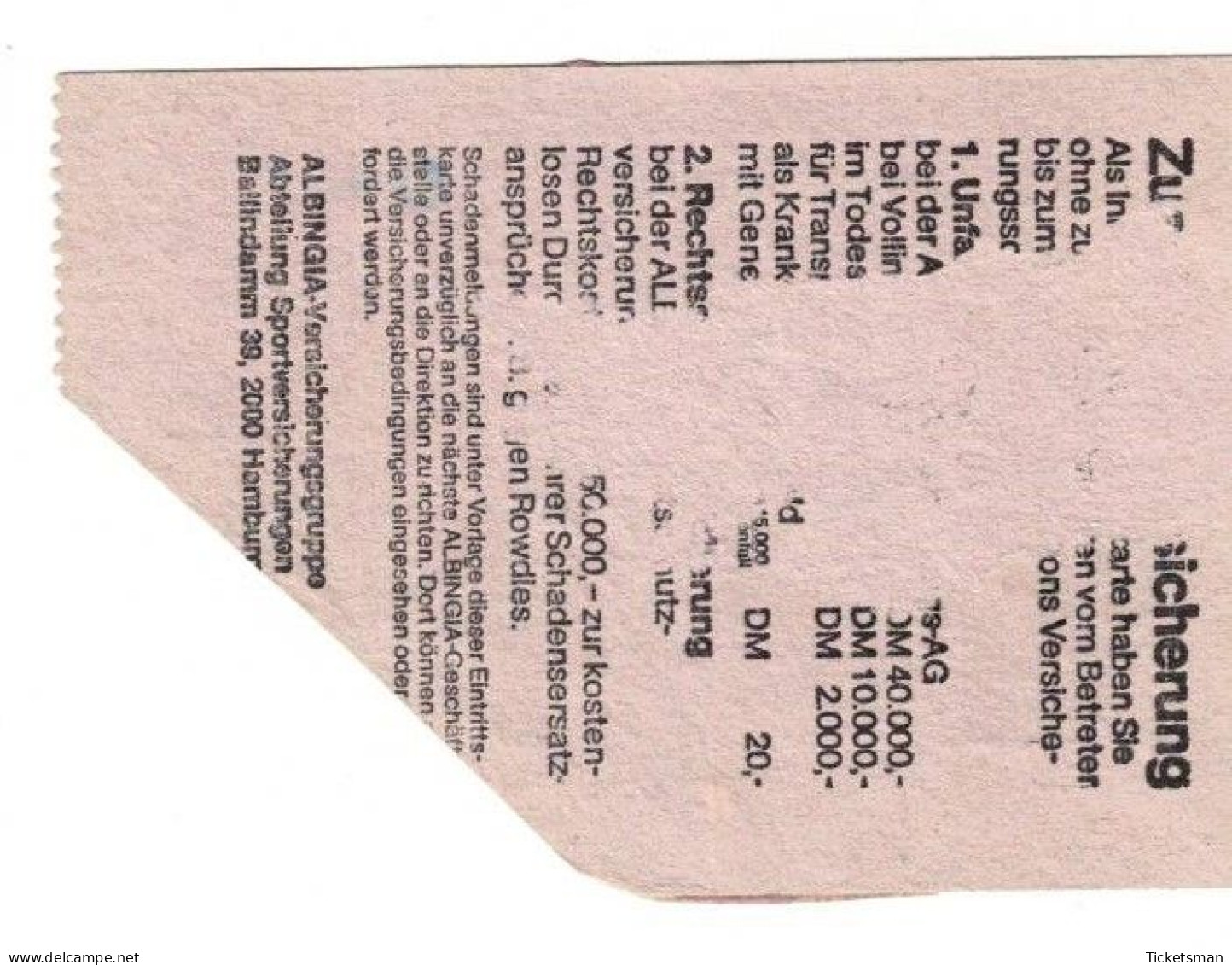 Football Ticket Billet Jegy Biglietto Eintrittskarte Allemagne Deutschland -  France17/04/1984 "Olympiques" - Biglietti D'ingresso