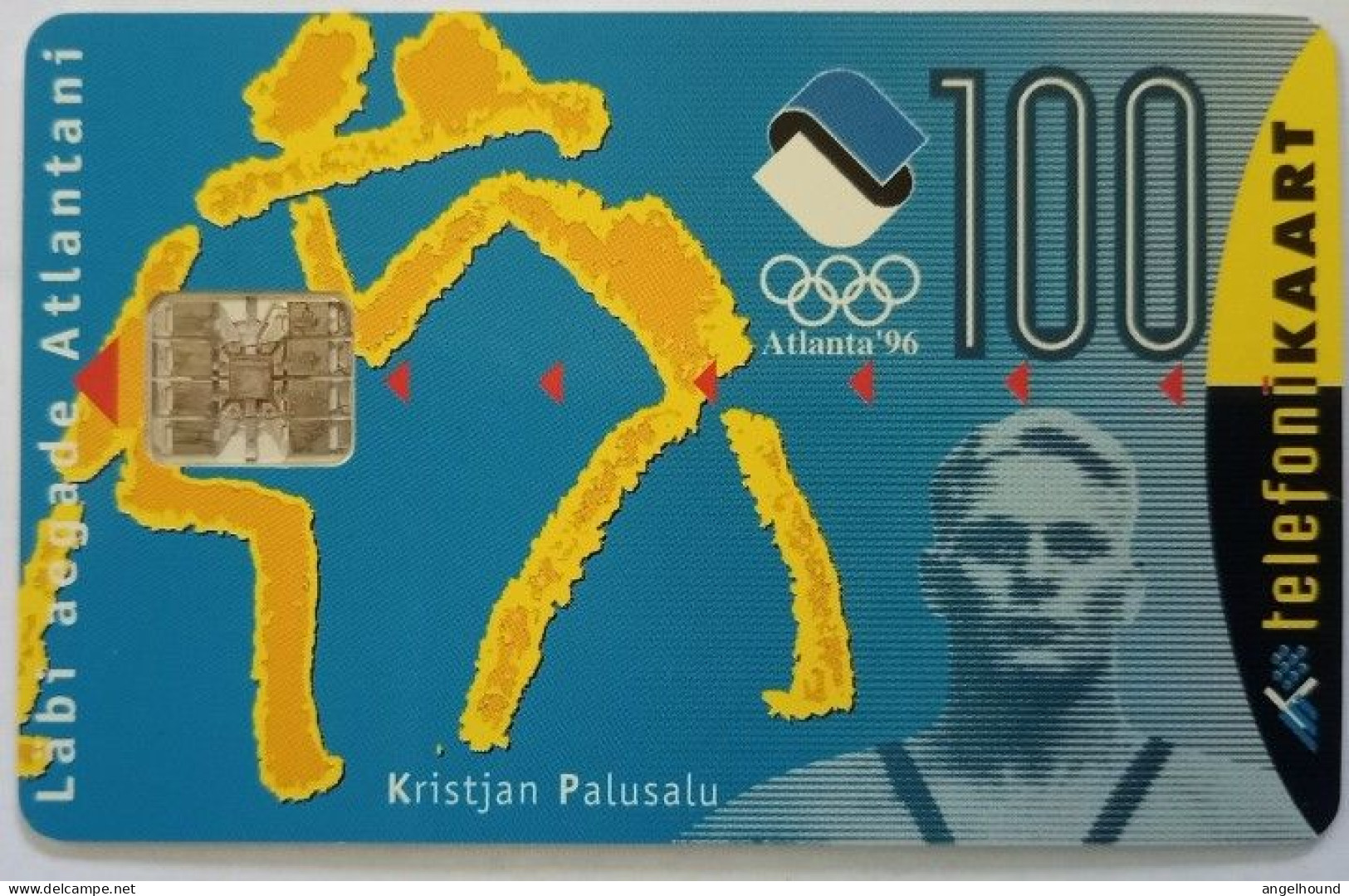 Estonia 100 Kr. Chip Card - Kristjan Palusalu - Estland