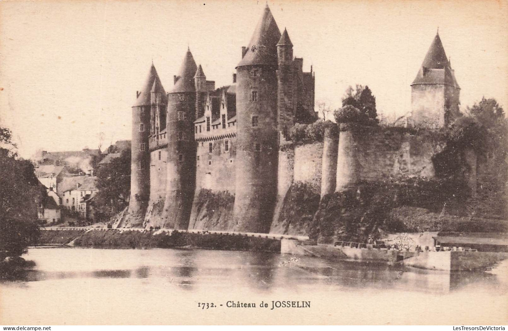 FRANCE - Château De Josselin - Vue Générale - Vue De L'extérieure - Carte Postale Ancienne - Josselin