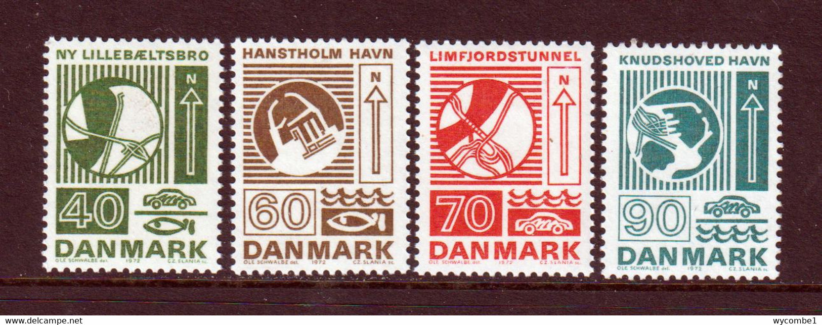 DENMARK - 1972 Construction Set Never Hinged Mint - Unused Stamps