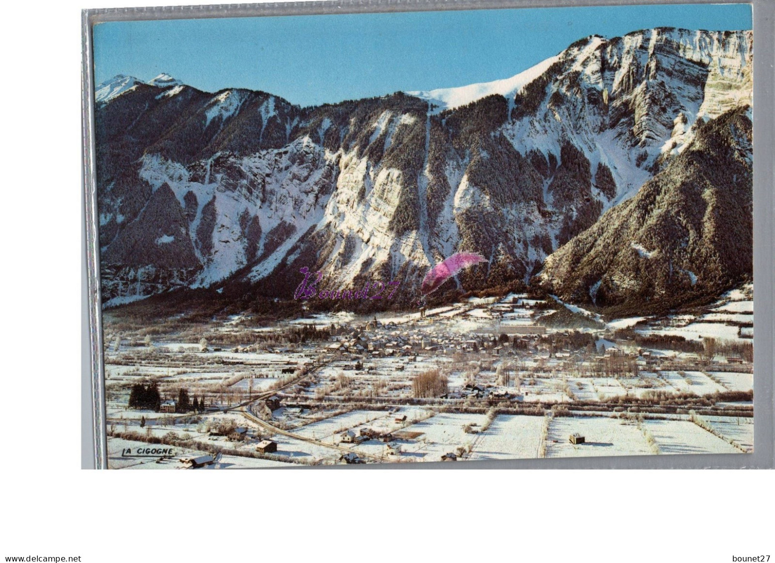 BOURG D'OISANS 38 - Vue Générale Et Le Massif De Belledonne  Carte Vierge - Bourg-d'Oisans