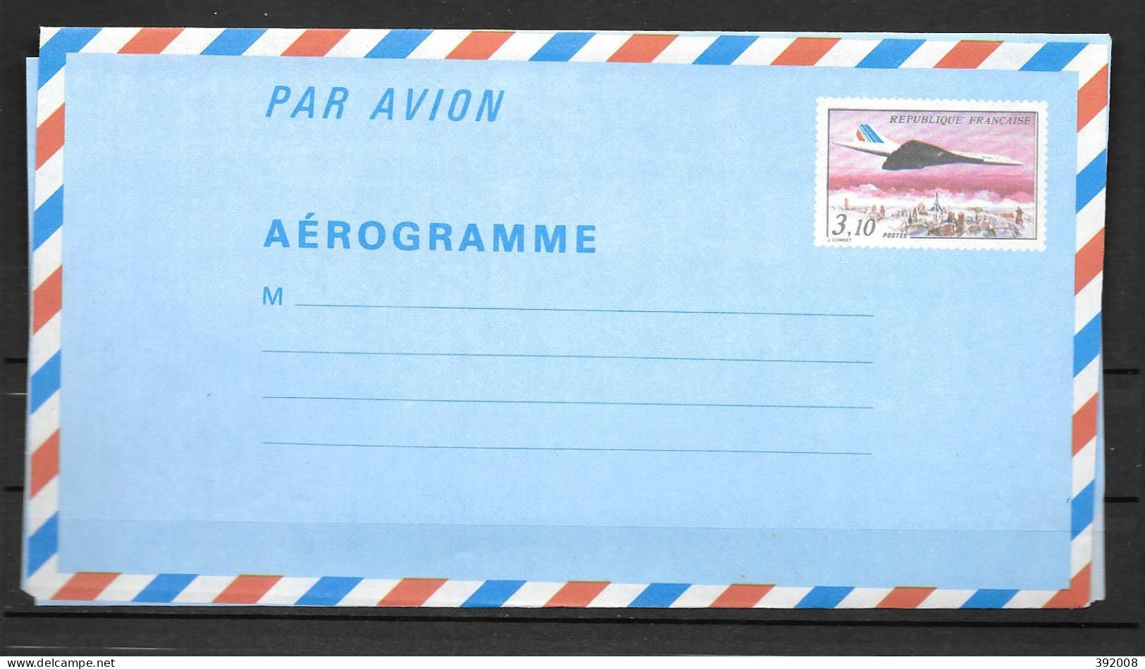 1982 - 1009** - Concorde  - 11 - Aerogramme