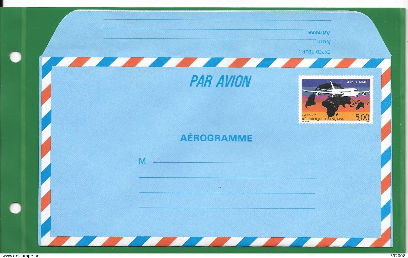 1993 - 1020** MNH - Airbus A340 - 14 - Aerogramas