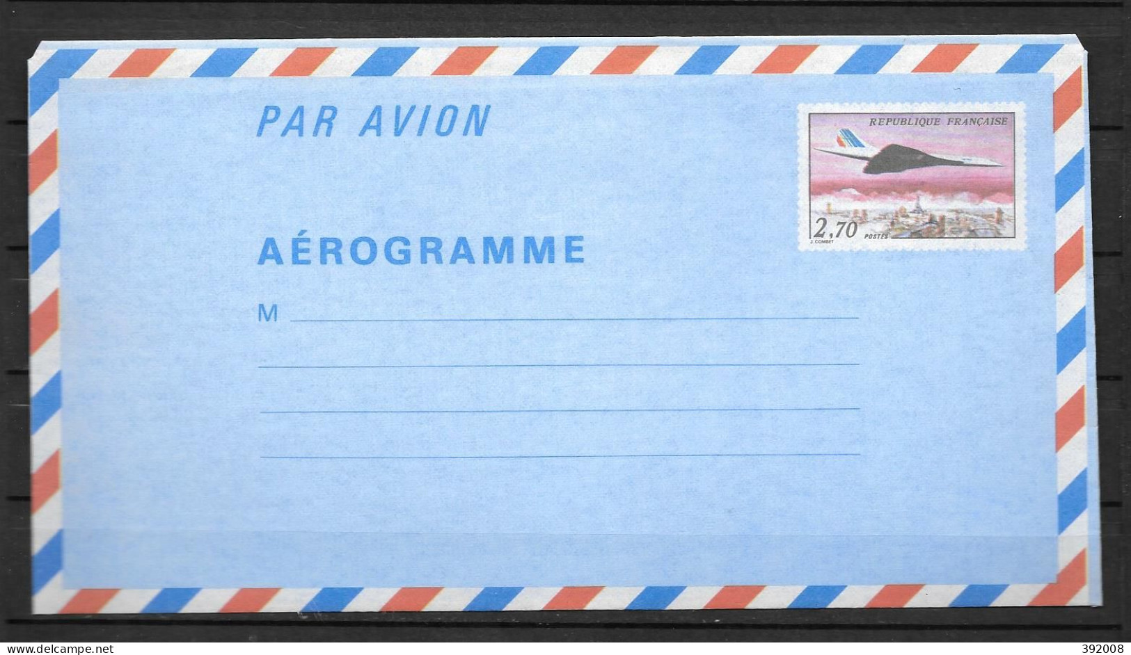 1982 - 1008** - Concorde  - 11 - Aerogramme