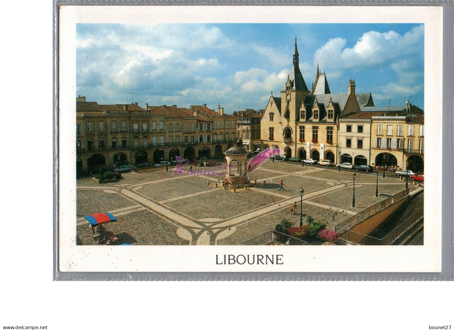 LIBOURNE 33 - Vue Generale De La Place De L'hotel De Ville  - Libourne