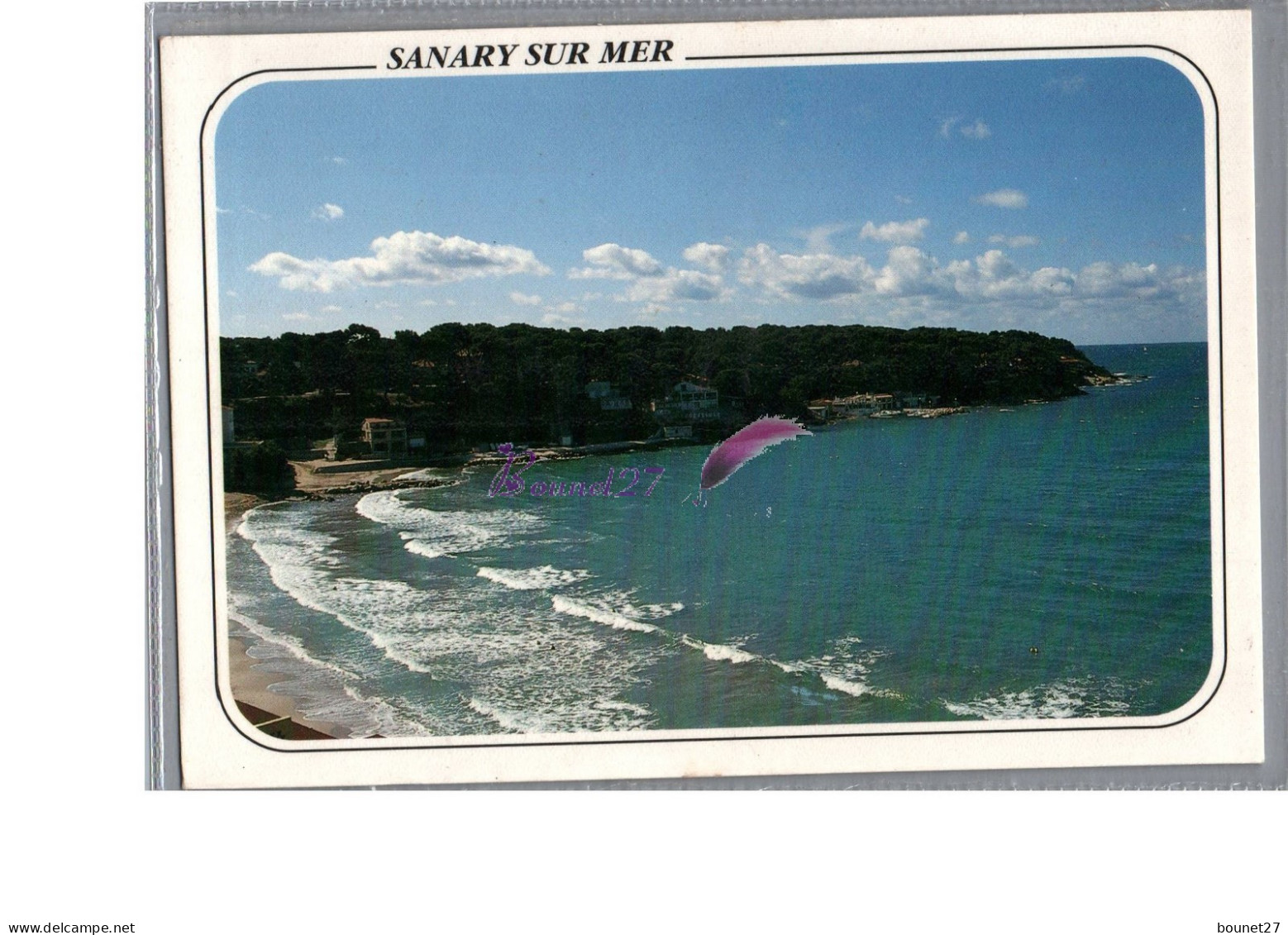 SANARY SUR MER 83 - La Gorguette Plage Carte Vierge - Sanary-sur-Mer