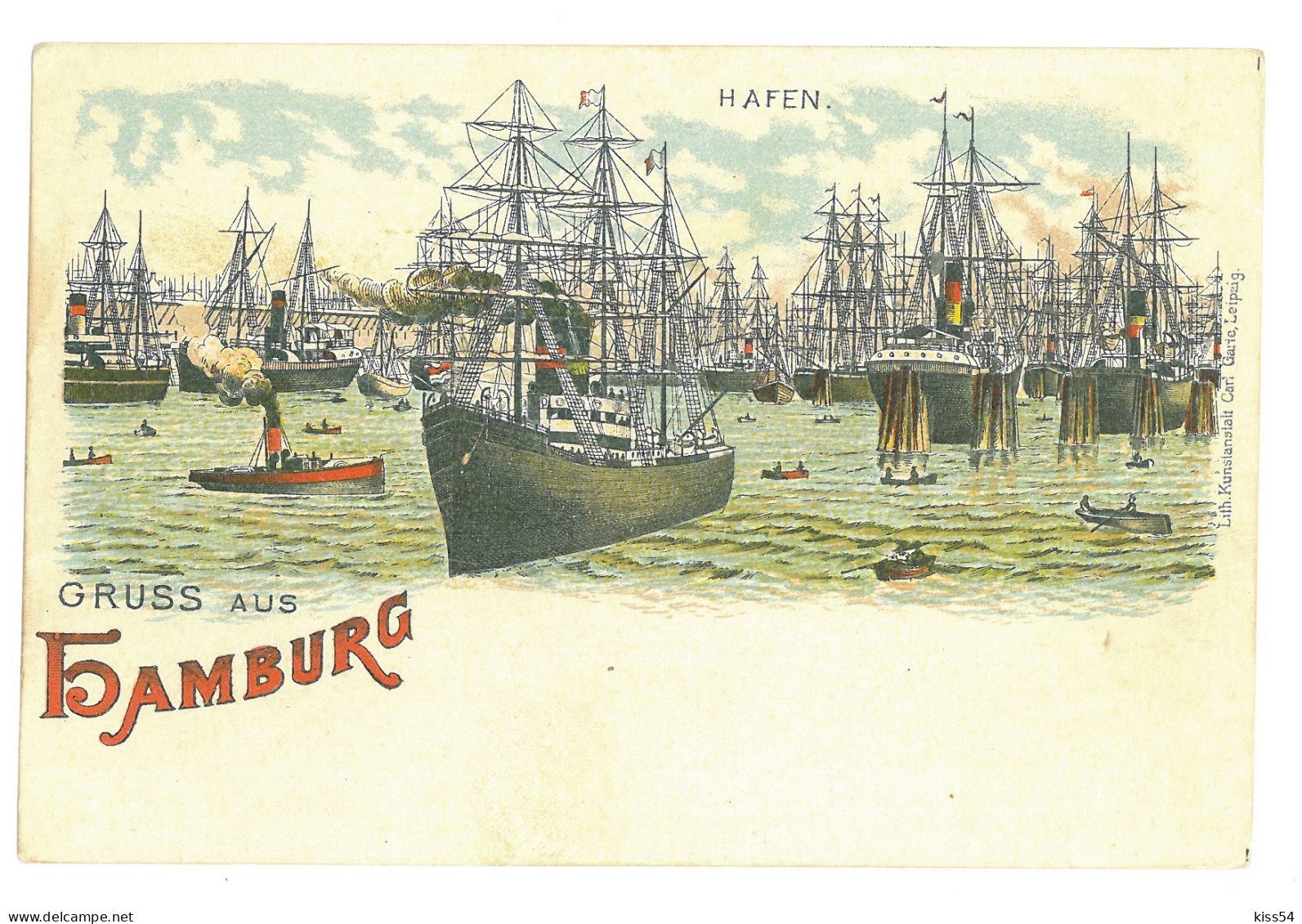 GER 20 - 16924 HAMBURG, Litho, Germany - Old Postcard - Unused - Harburg