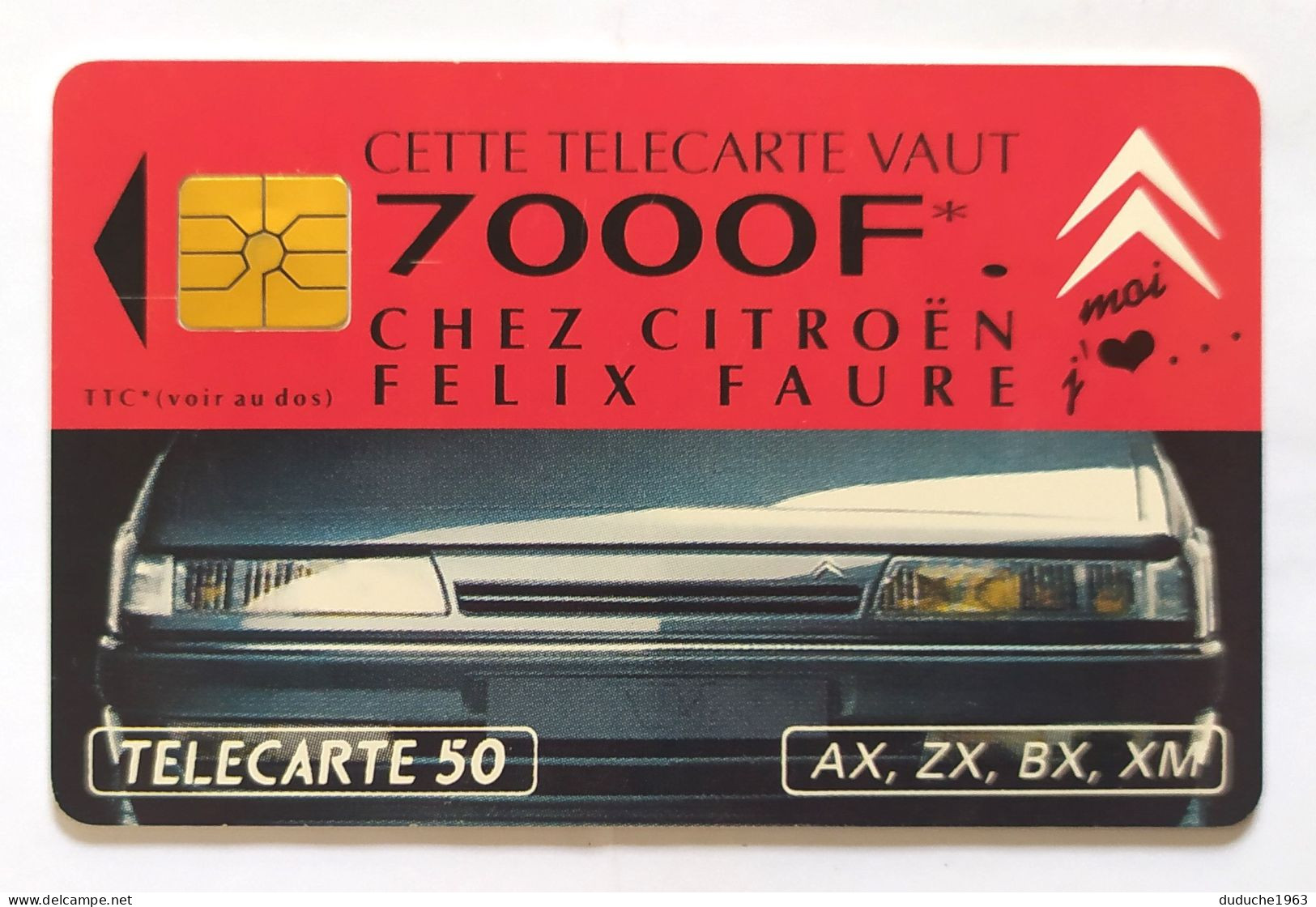 Télécarte France - Citroën - Ohne Zuordnung