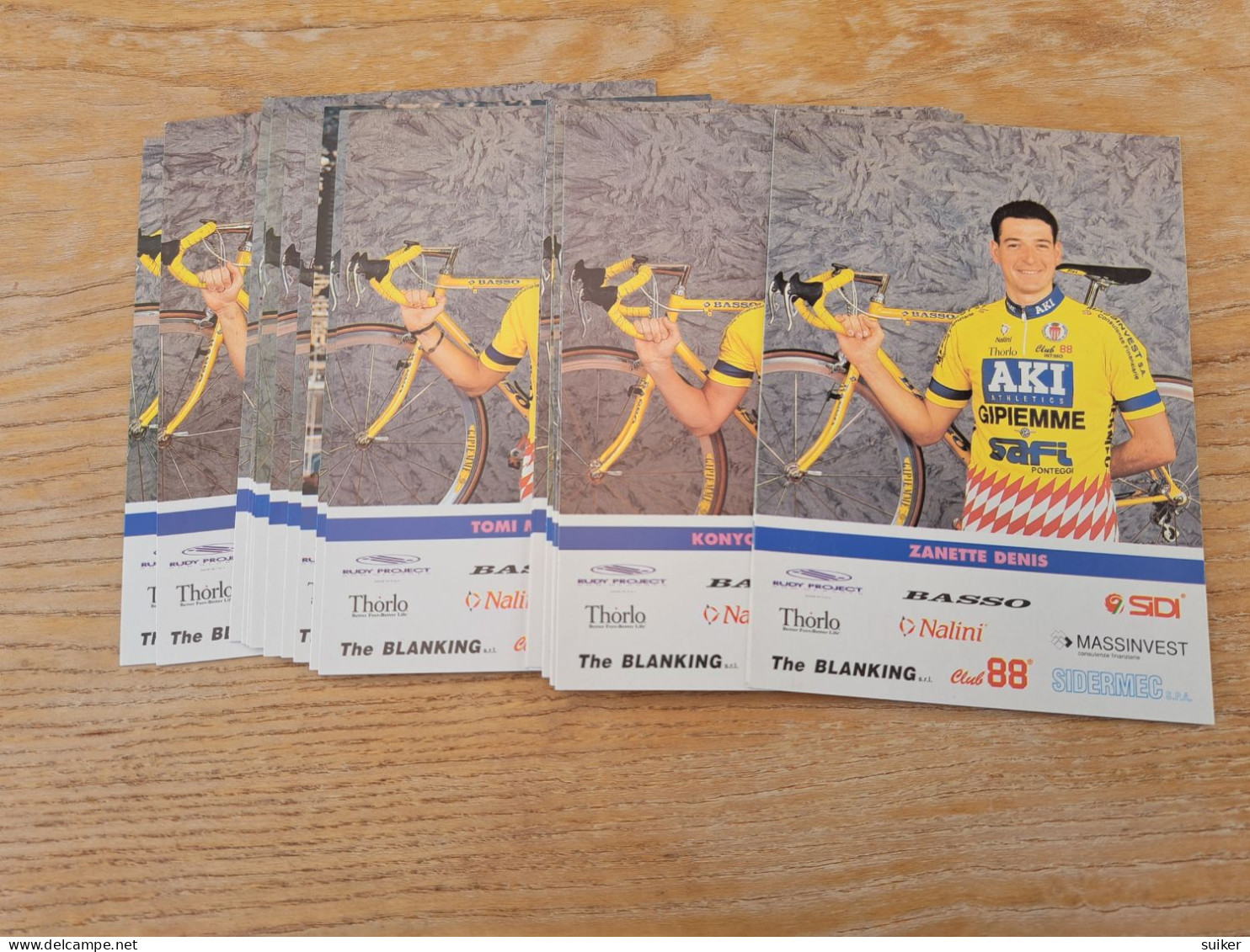 21  Cartes  Officielles AKI  Complete  1996 - Cycling