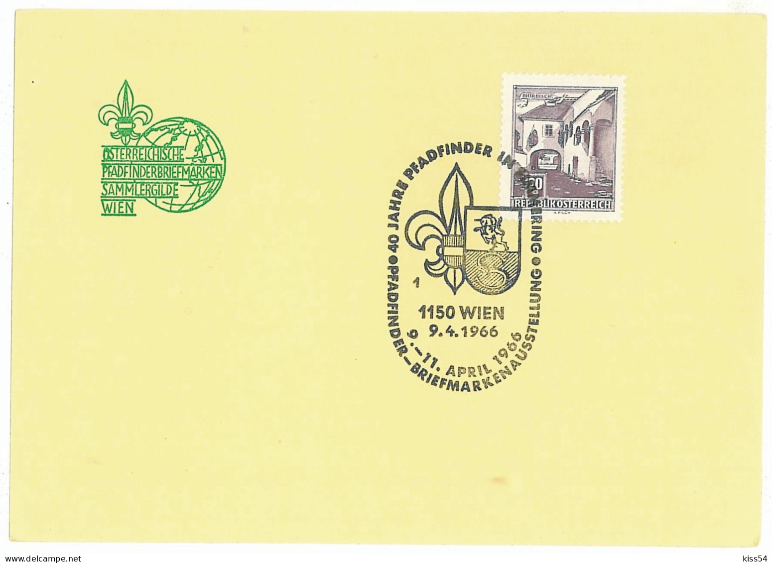 SC 49 - 1018 AUSTRIA, Scout - Cover - Used - 1966 - Covers & Documents