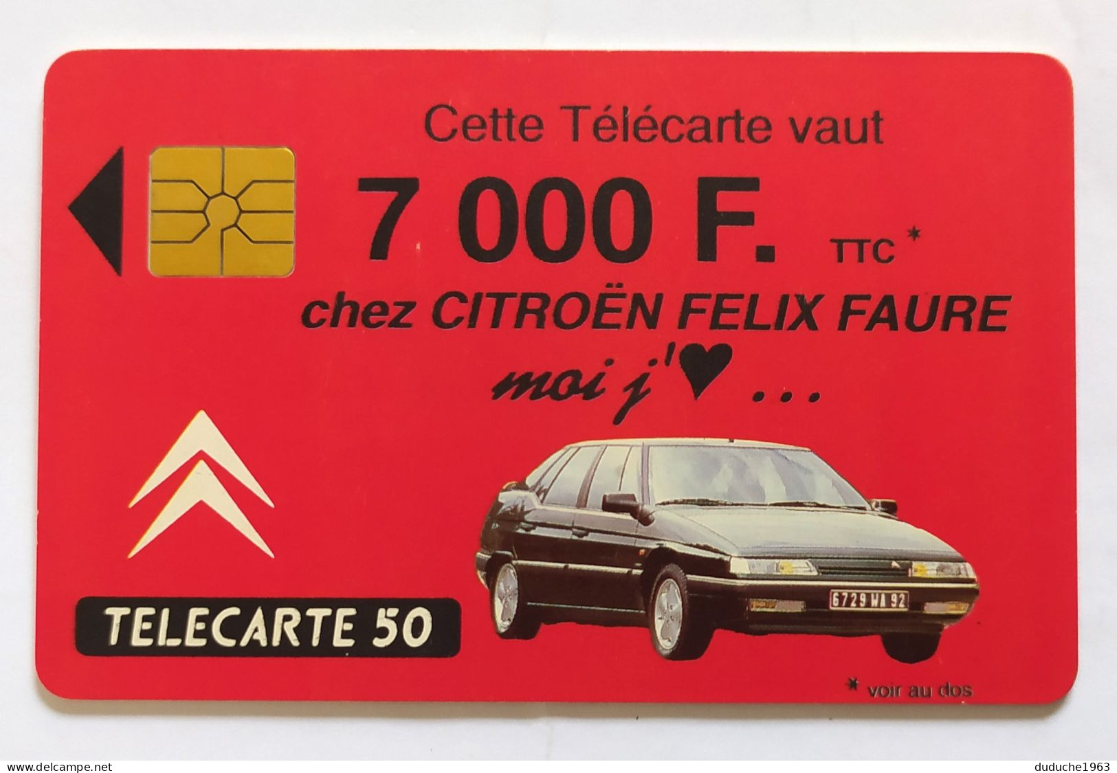 Télécarte France - Citroën - Ohne Zuordnung