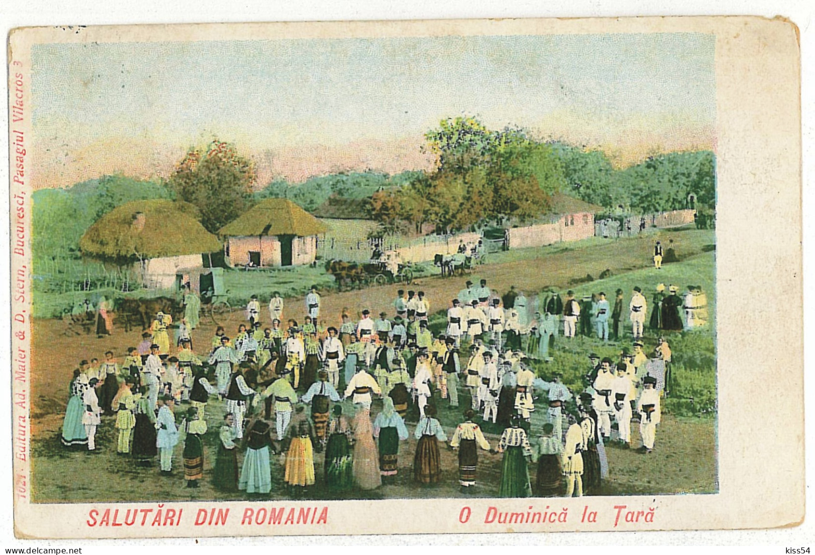 RO 36 - 614 ETHNIC, Hora Dance, Romania - Old Postcard - Unused - Rumänien