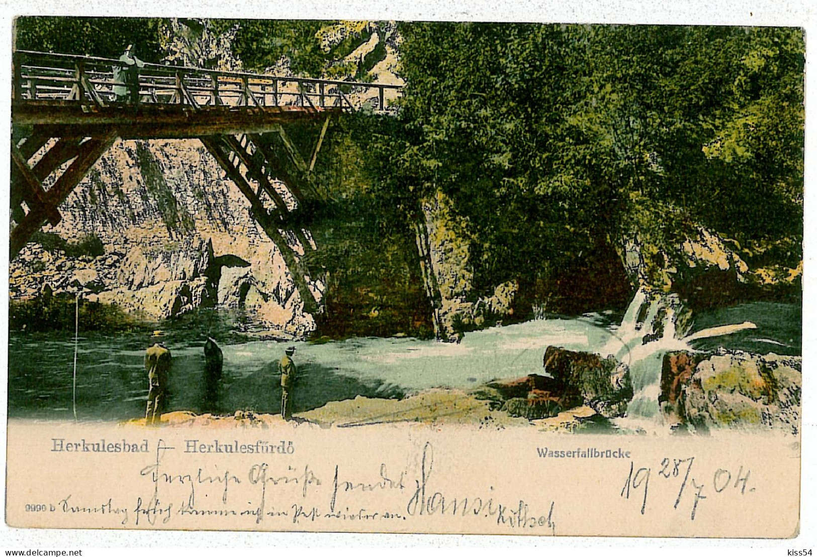 RO 36 - 6647 Baile HERCULANE, Bridge, Romania - Old Postcard - Used - 1904 - Rumänien