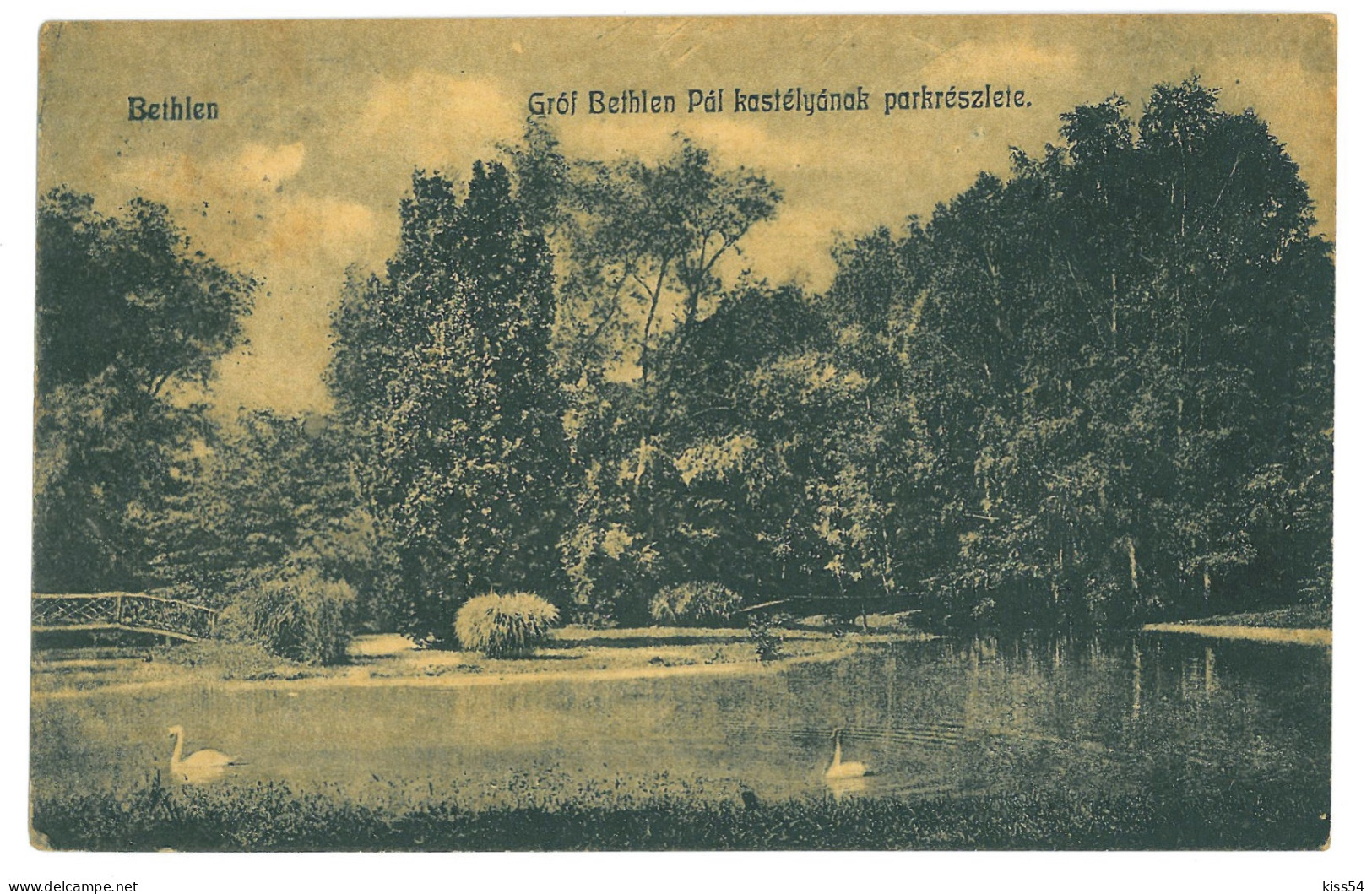 RO 36 - 22477 BECLEAN, Bistrita Nasaud, Park , Romania - Old Postcard CENSOR - Used - 1917 - Romania