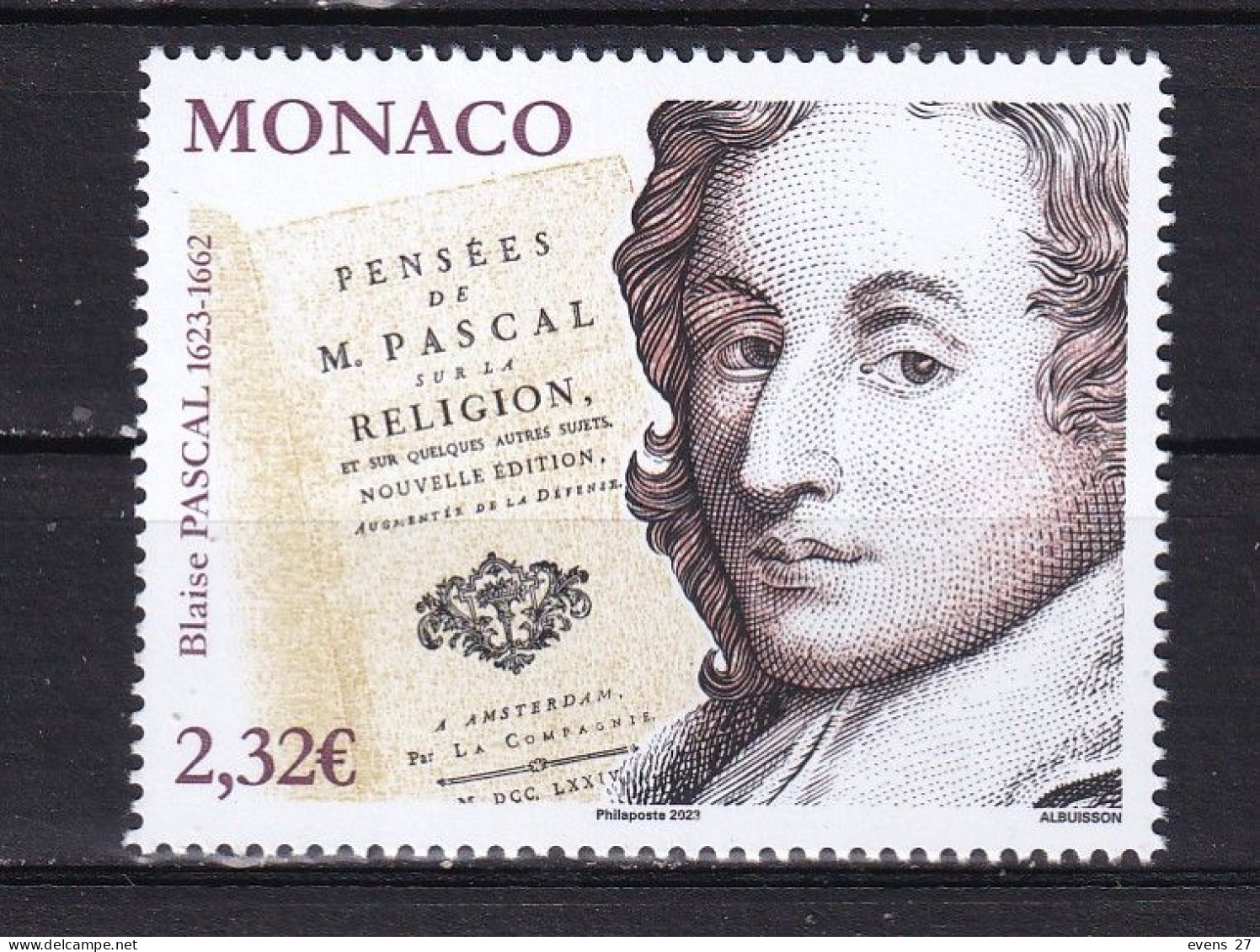 MONACO-2023-BLAISE PASCAL-MNH- - Neufs