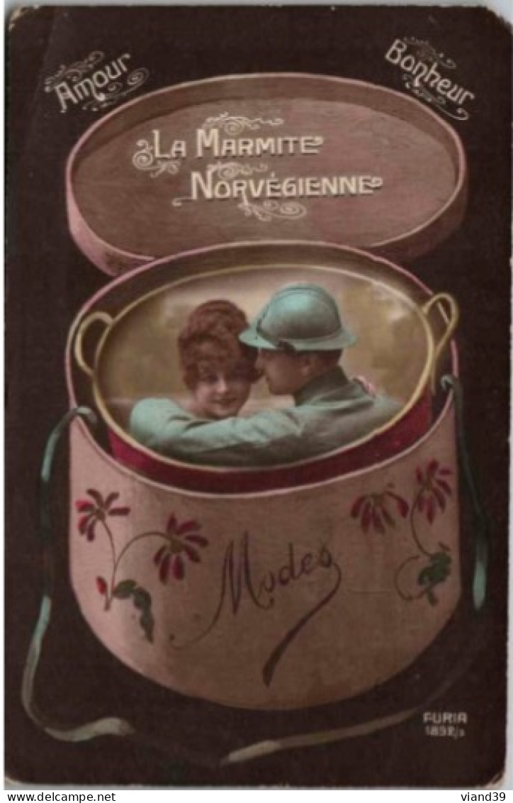 Femme Avec Un Militaire. -  Amour Bonheur. " La Marmite Norvégienne " - Mujeres