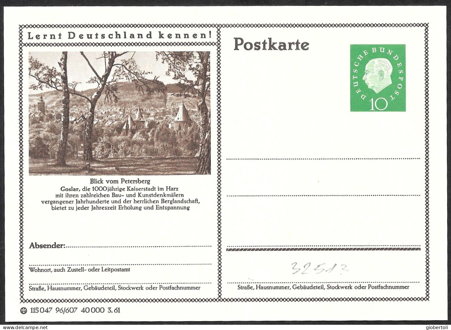 Germania/Germany/Allemagne: Intero, Stationery, Entier, Località Turistica, Tourist Location, Lieu Touristique - Sonstige & Ohne Zuordnung