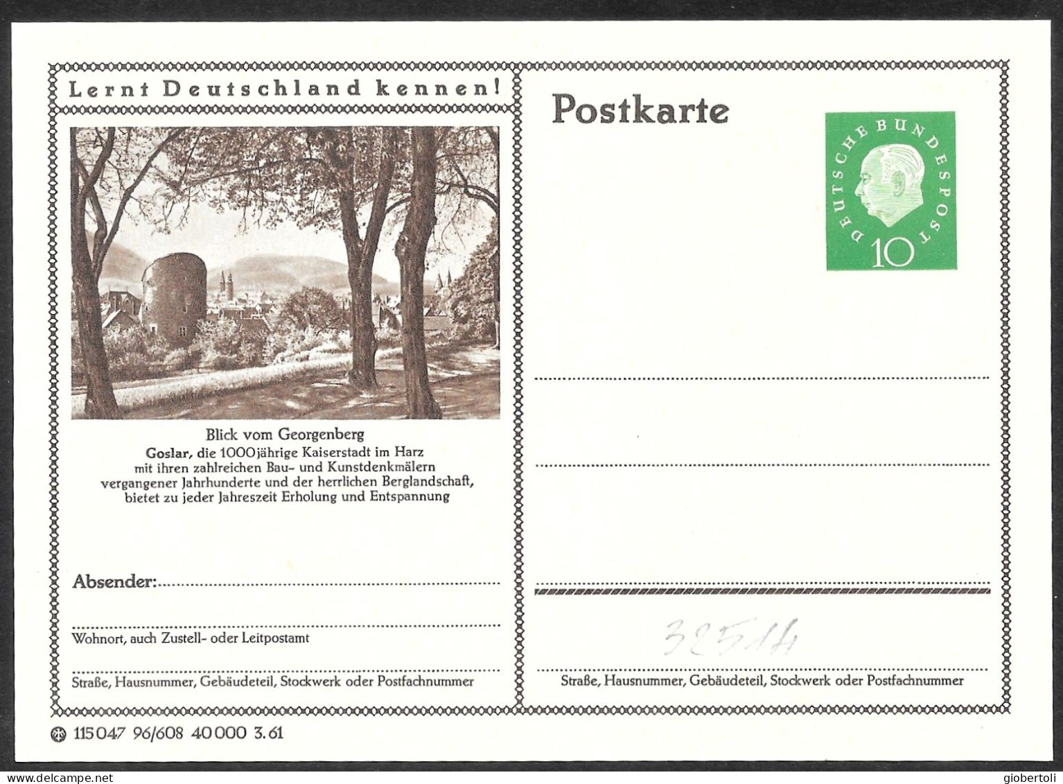 Germania/Germany/Allemagne: Intero, Stationery, Entier, Località Turistica, Tourist Location, Lieu Touristique - Otros & Sin Clasificación