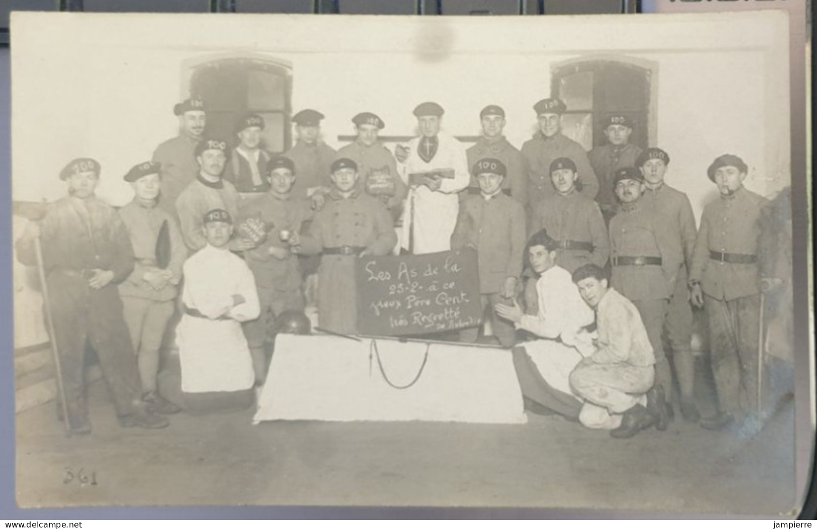 Lunéville - Les AS De La 25-2 à Ce Vieux Père Cent, Très Regretté (carte-photo, 1927) Militaire - Luneville