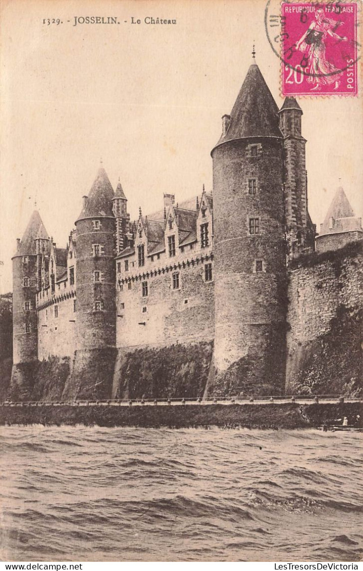 FRANCE - Josselin - Vue Sur Le Château - Vue Panoramique - De L'extérieure - Carte Postale Ancienne - Josselin