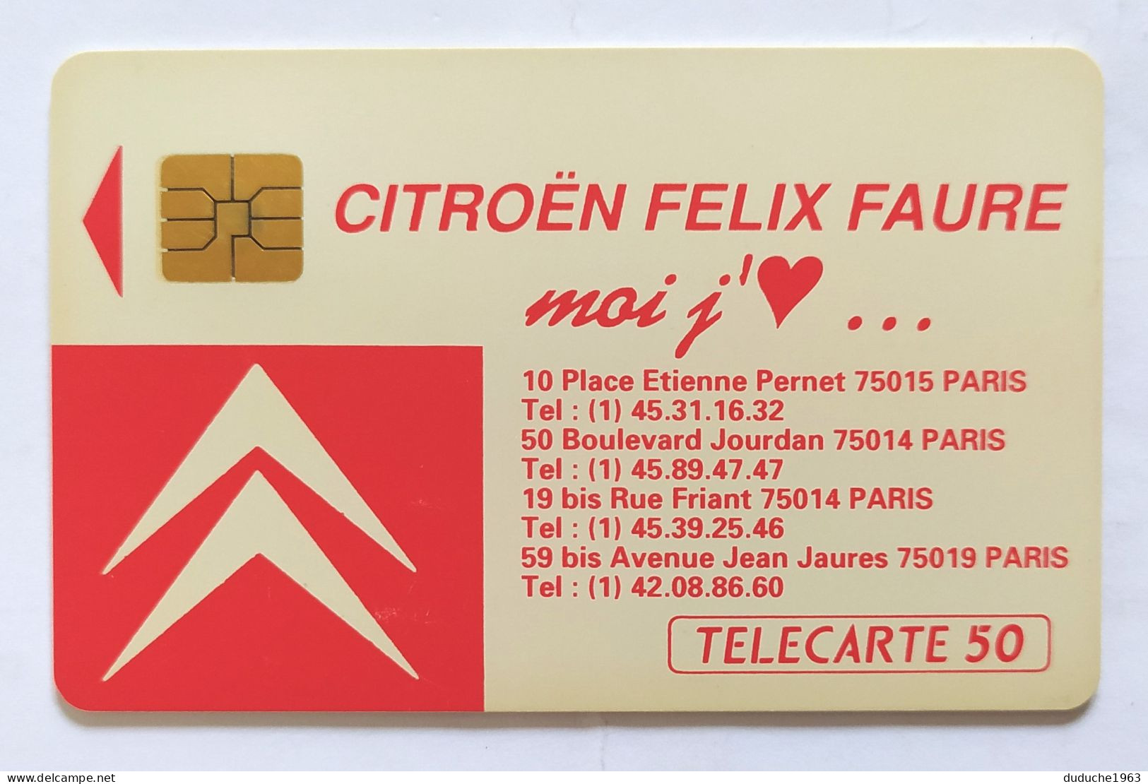 Télécarte France - Citroën - Ohne Zuordnung