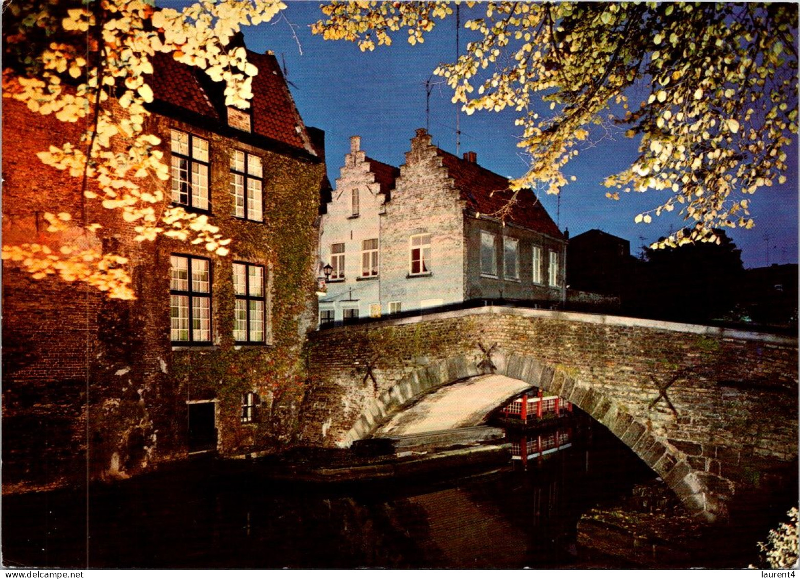 18-4-2024 (2 Z 25) Belgium (posted To France With Horse Stamp) - Brugge & Bridge - Ponti