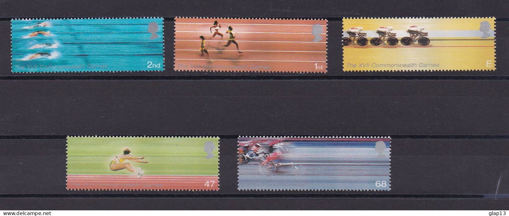 GRANDE-BRETAGNE 2002 TIMBRE N°2353/57 NEUF AVEC CHARNIERE SPORTS - Unused Stamps