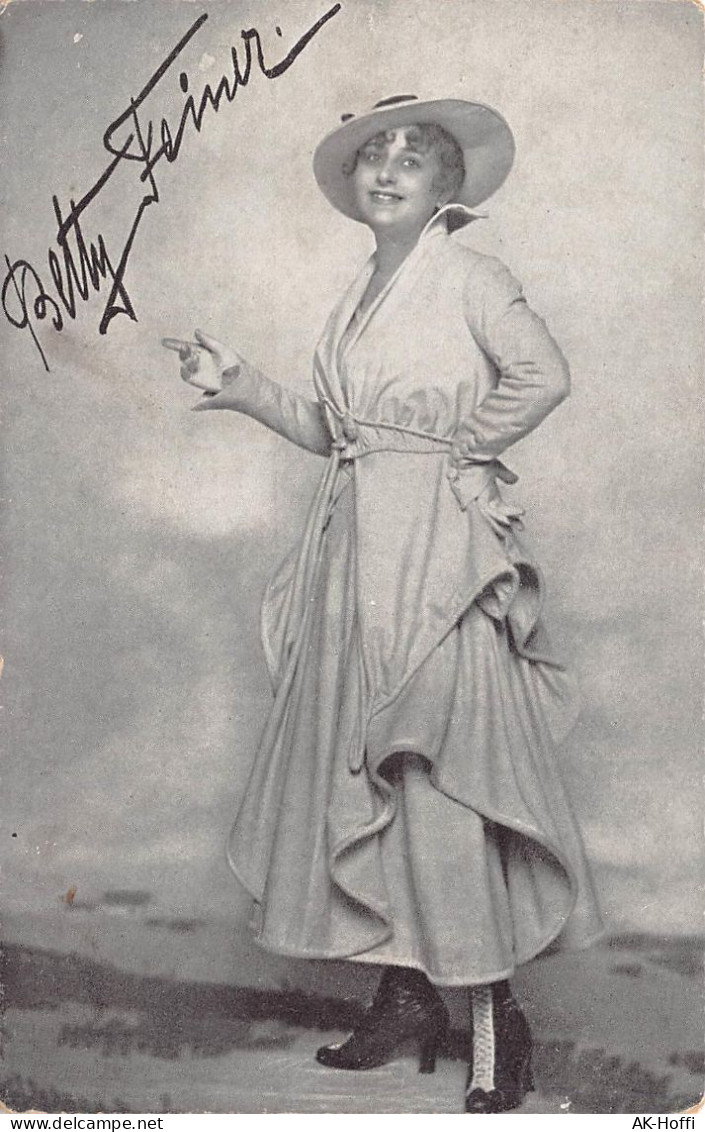 Ansichtskarte Betty Feiner Autogrammkarte - Herausgeber: Genossenschaft Deutscher Bühnen Angehörigen, Berlin - Mujeres Famosas