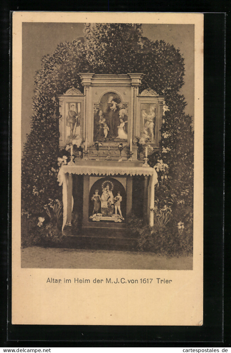 AK Trier, Altar Im Heim Der M. J. C.  - Trier