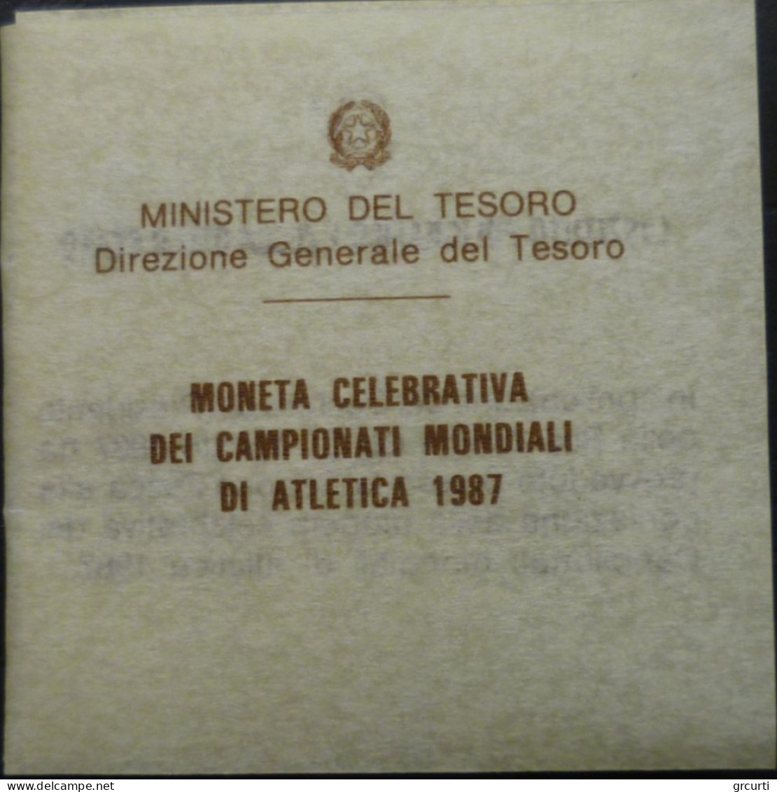 Italia - 500 Lire 1987 - Campionati Mondiali Di Atletica - 500 Lire