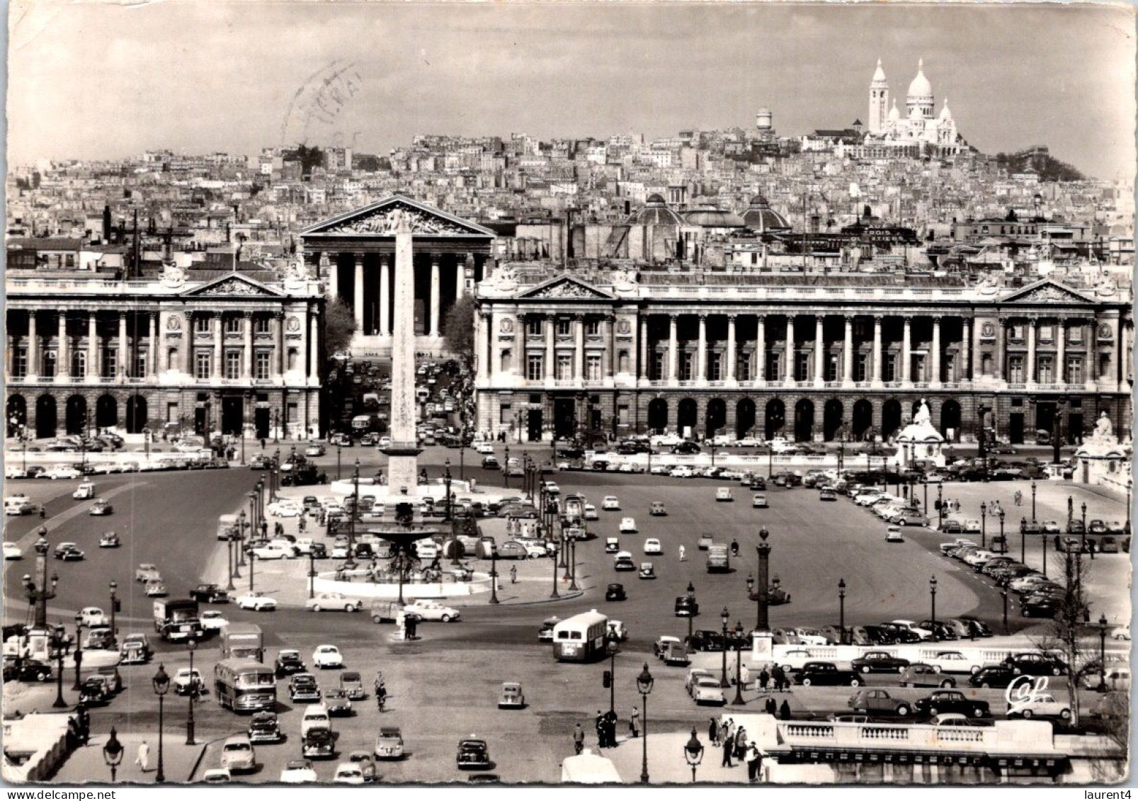 18-4-2024 (2 Z 25) France (posted To DAKAR In Sénégal) Paris Place De La Concorde (bw) Undr-paid But NOT TAXED - Denkmäler