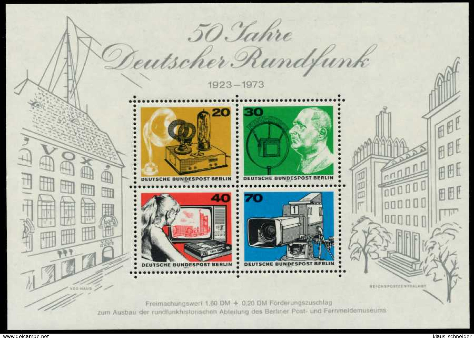 BERLIN BLOCK KLEINBOGEN Block 4 Postfrisch S93AECE - Blocks & Sheetlets