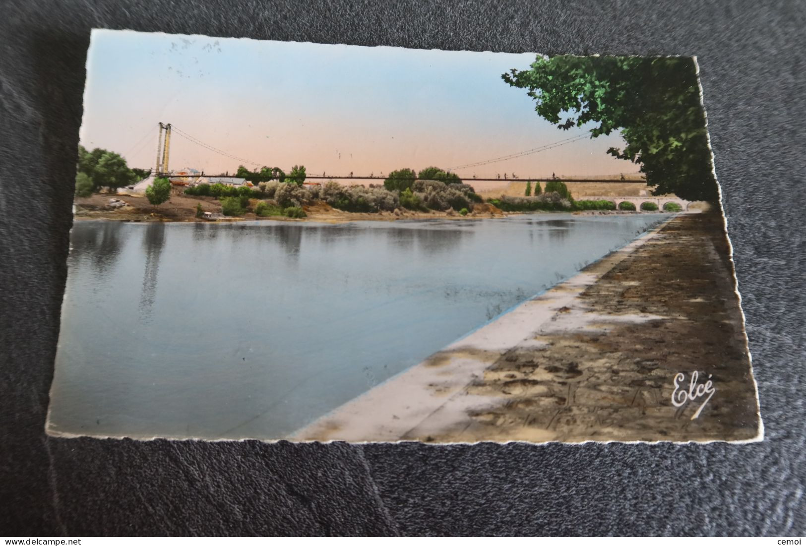 CPSM - AGEN (47) - La Garonne Et Le Pont Suspendu - 1958 - Agen