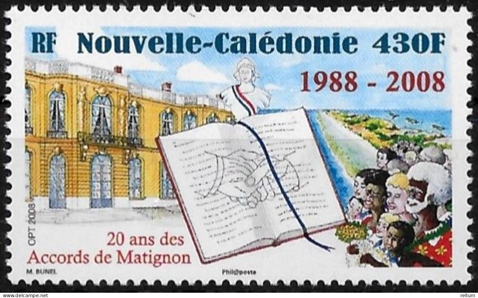 Nouvelle Calédonie 2008 - Yvert Et Tellier Nr. 1037 - Michel Nr. 1465 ** - Unused Stamps