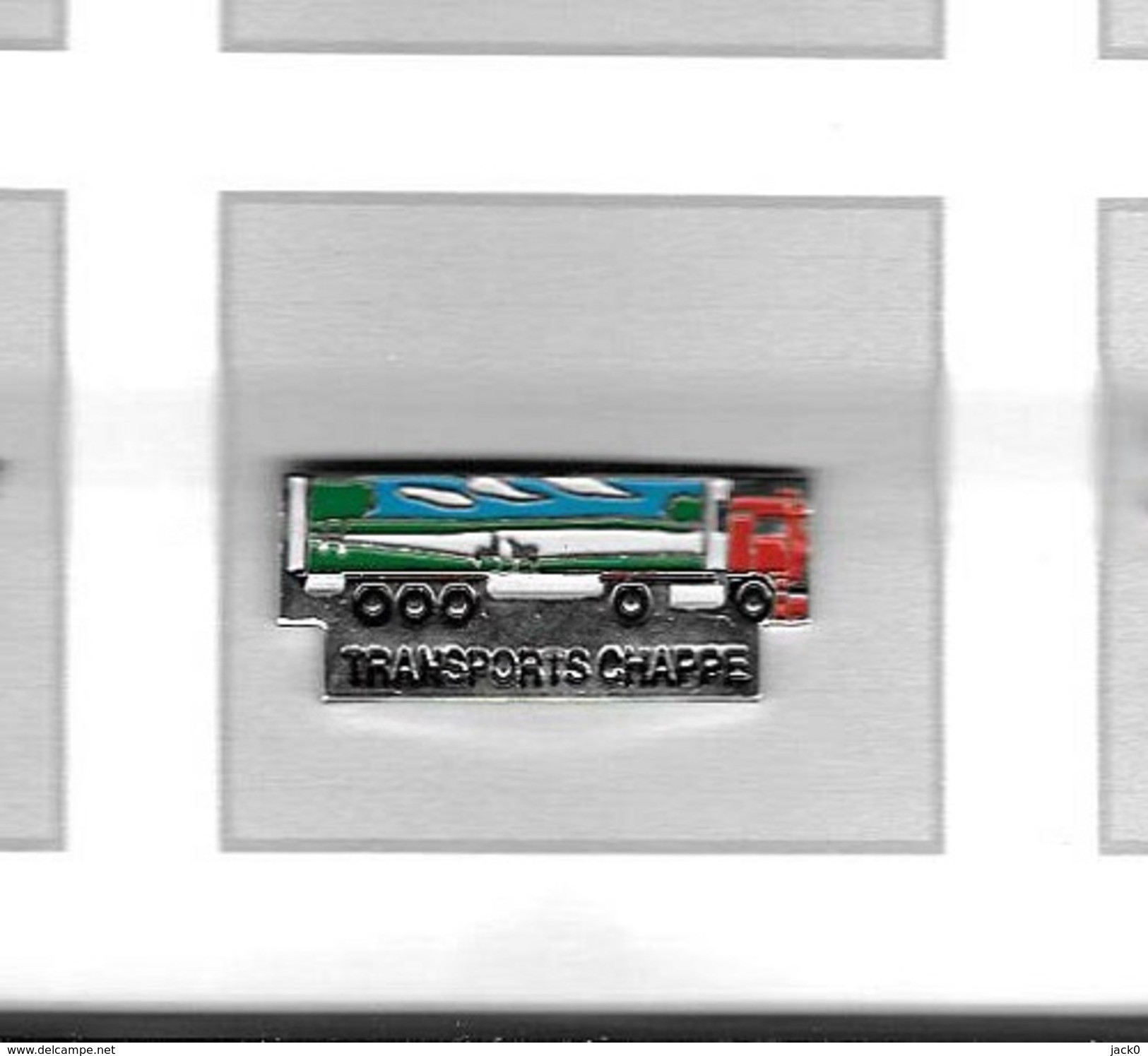Pin's  Transports  CHAPPE, Camion  Rouge  Et  Bleu - Transport Und Verkehr