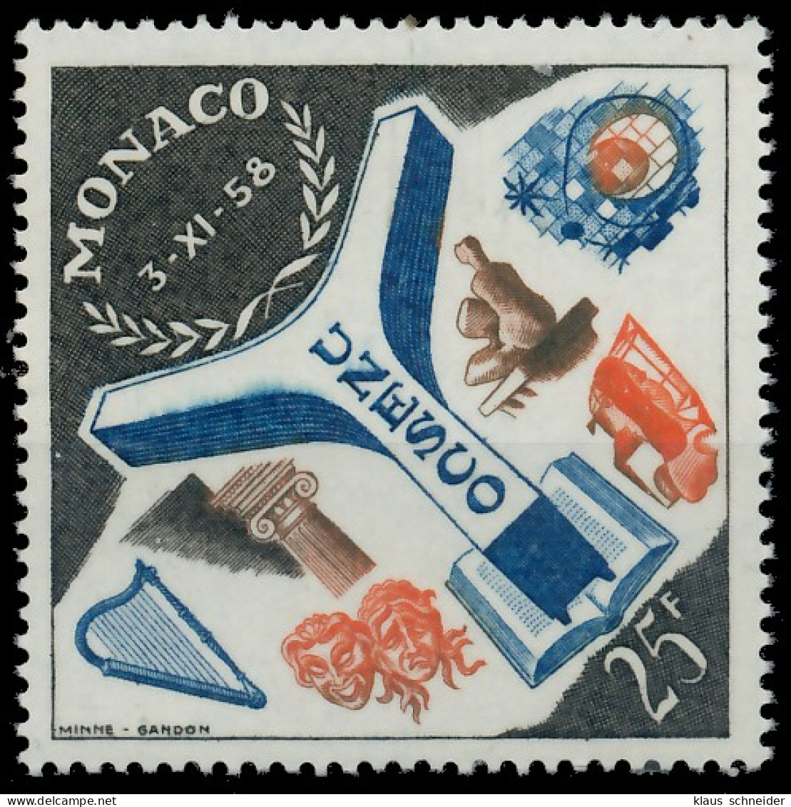 MONACO 1959 Nr 606 Postfrisch SF09AEE - Autres & Non Classés