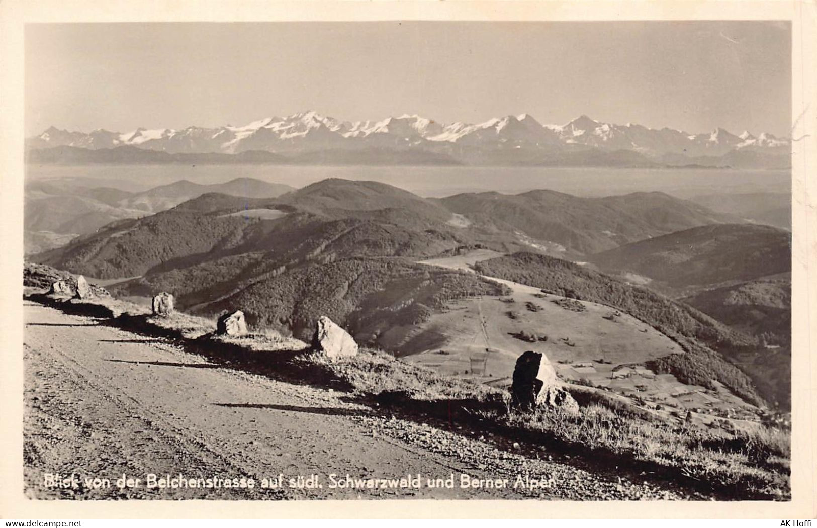 Blick Von Der Belchenstrasse Auf Südl. Schwarzwald Und Berner Alpen - Hochschwarzwald