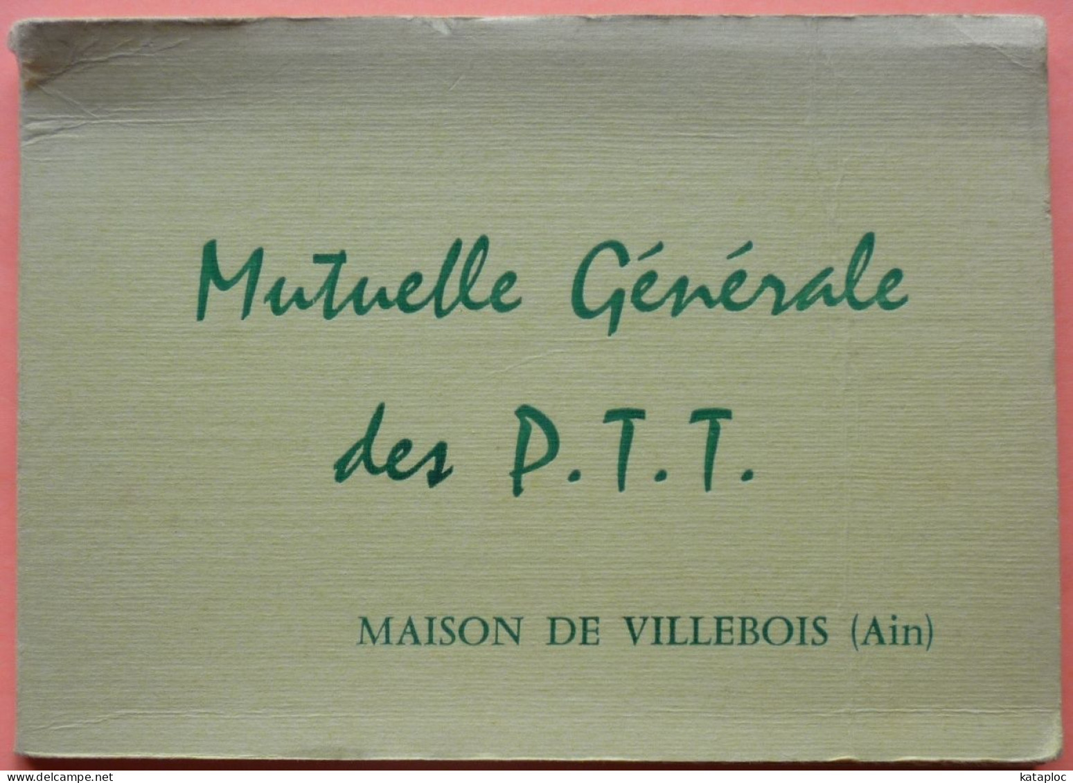 CARNET 10 CARTES MUTUELLE GENERALE DES PTT - MAISON DE VILLEBOIS - 01 -12 SCANS-17 - Non Classés