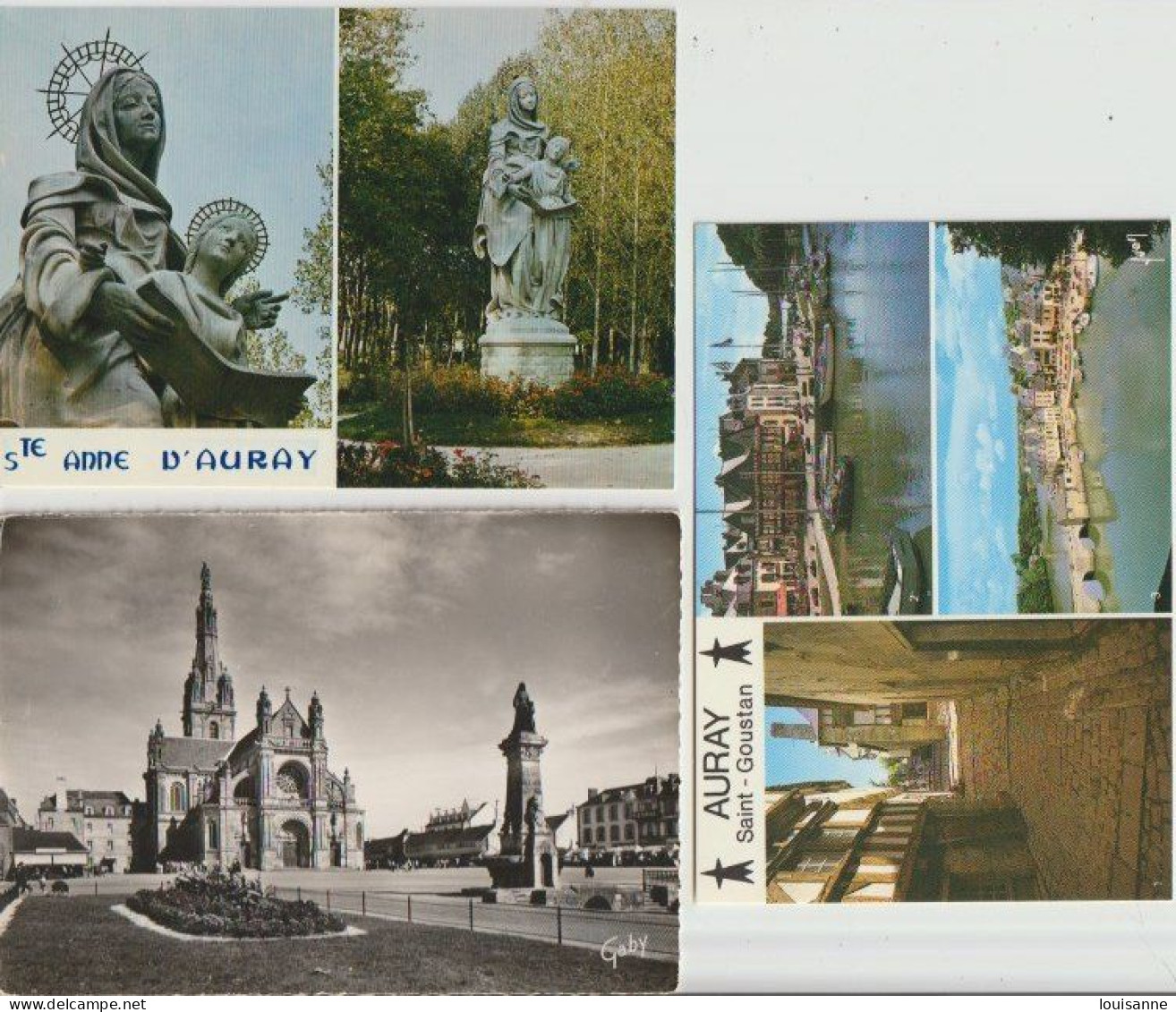 SAINTE  ANNE D'AURAY  ( 56 )   6  C P M   DIVERSES  ( 24 / 4 / 87  ) - Sainte Anne D'Auray