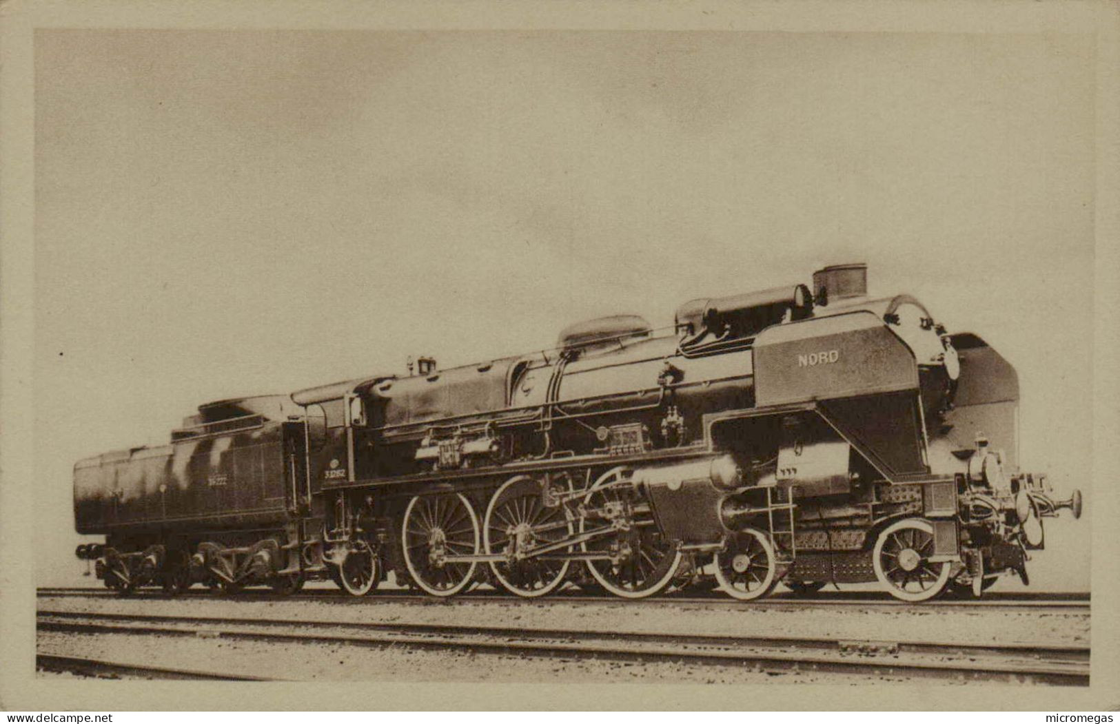 Chemin De Fer Du Nord - Locomotive "Pacific" Type 1930 - Trains