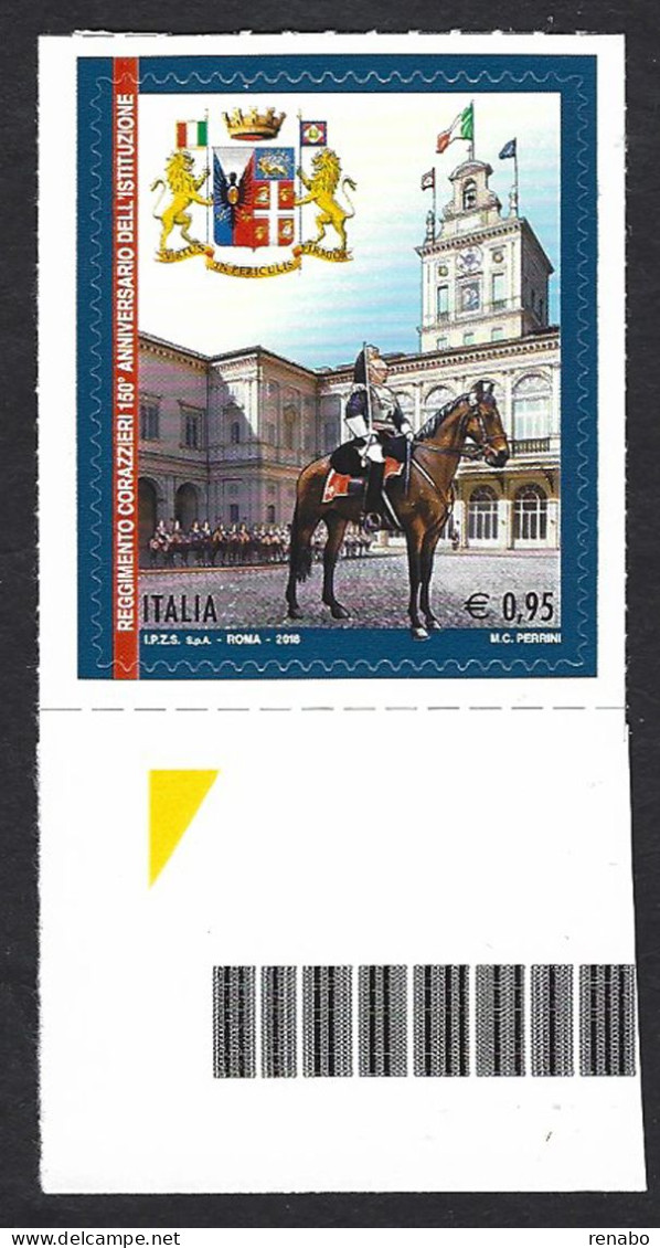 Italia, Italy, Italien, Italie 2018; Corazzieri A Cavallo, Cavalli,horse, Pferde, Chevaux. Bordo Inferiore. New - Pferde