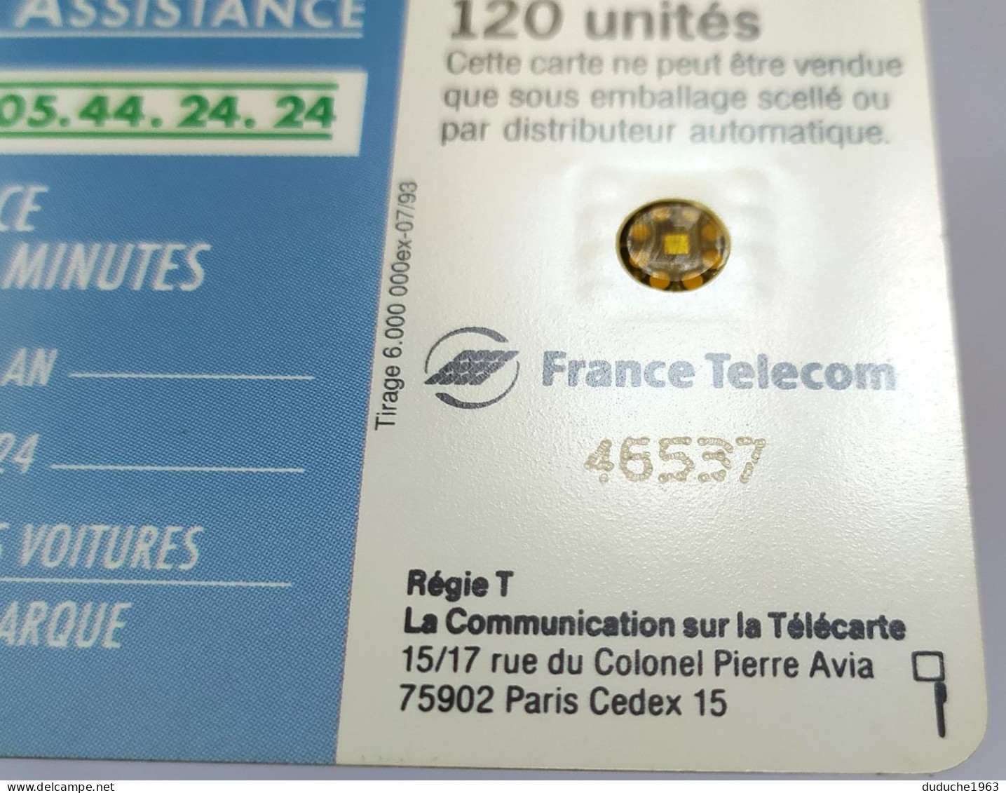 Télécarte France - Peugeot Assistance - Ohne Zuordnung