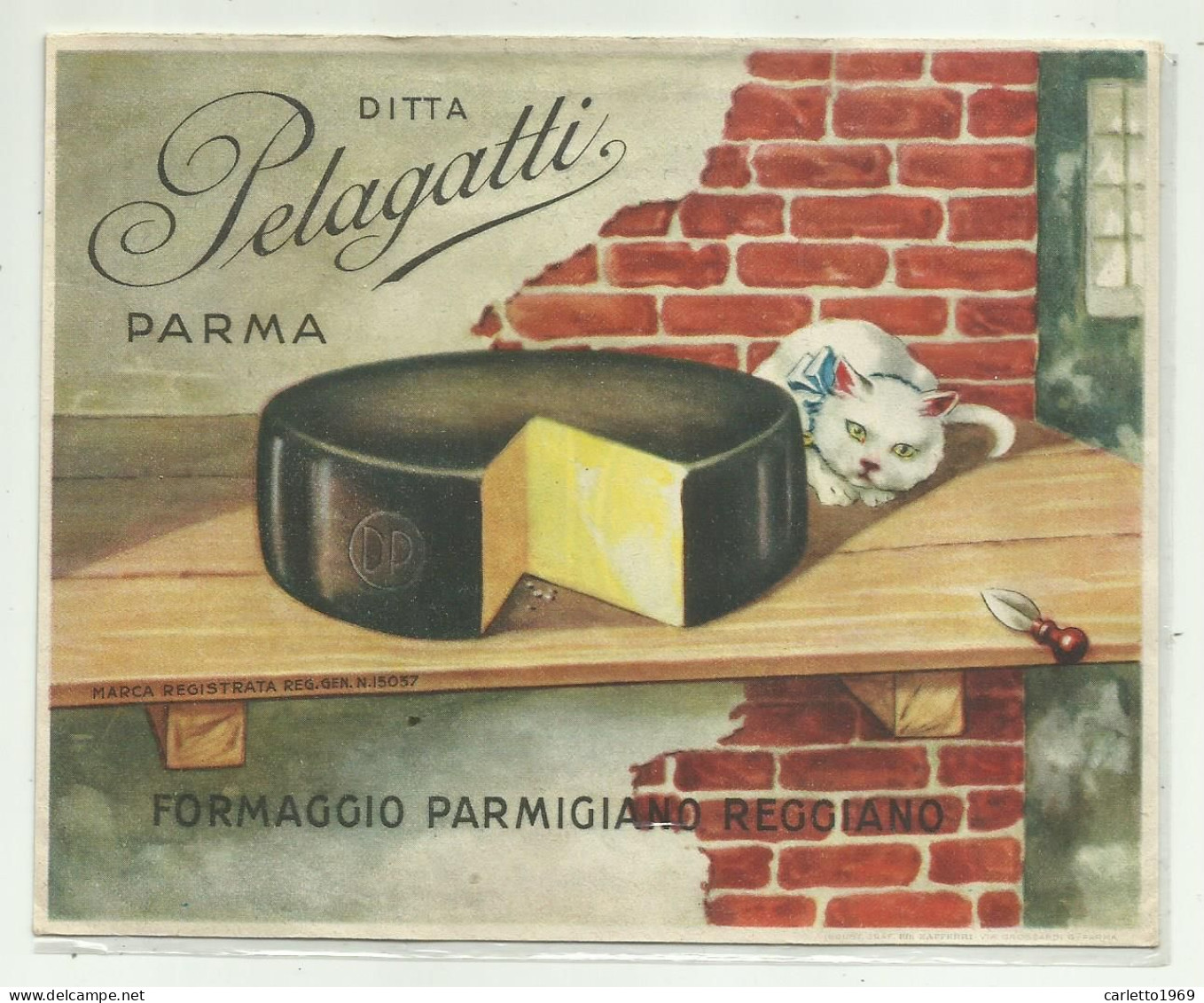 BUSTA PUBBLICITARIA  DITTA PELAGATTI PARMA - DIMENSIONI CM.15X12 - Advertising