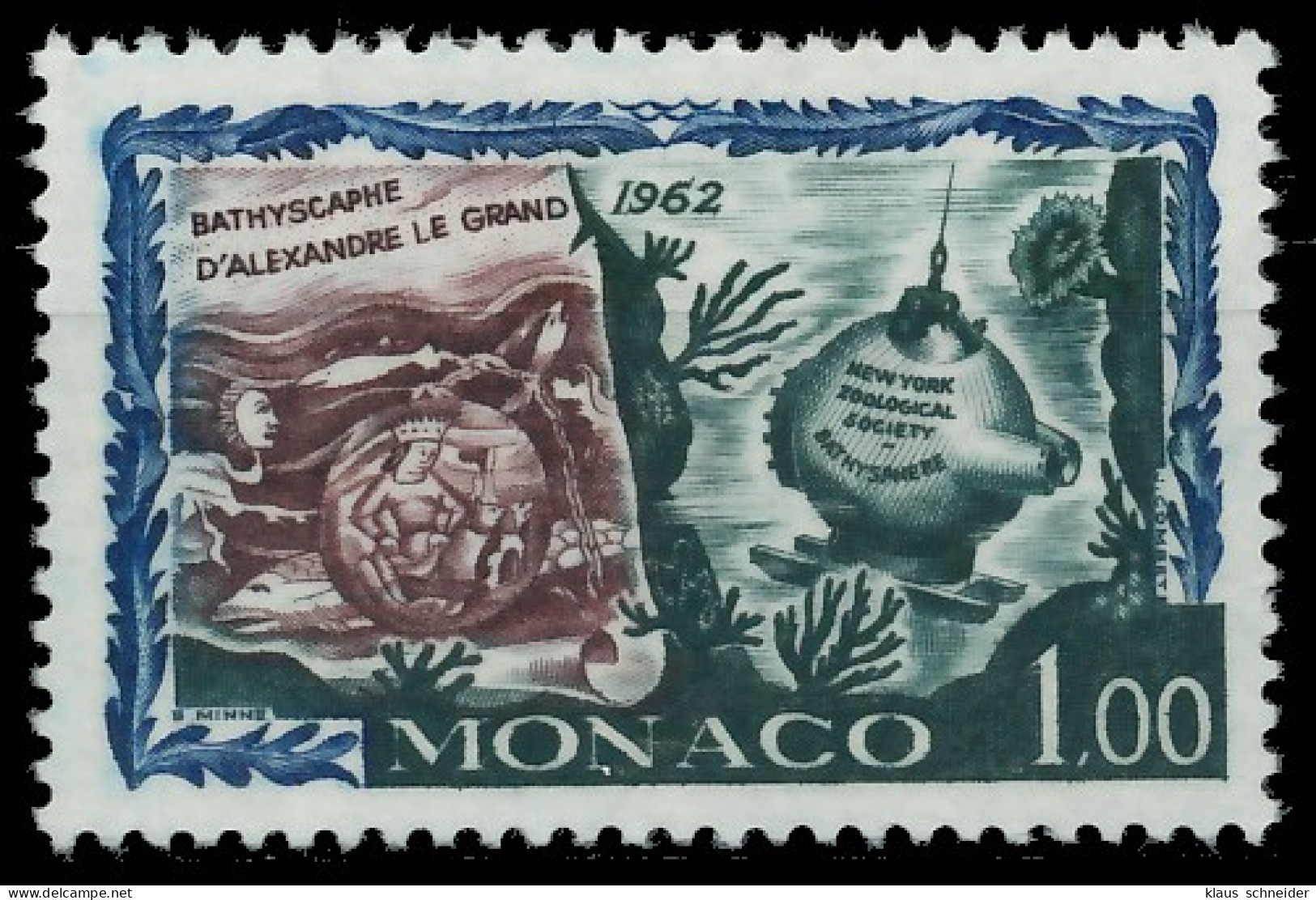 MONACO 1962 Nr 716 Postfrisch SF0C3D2 - Autres & Non Classés