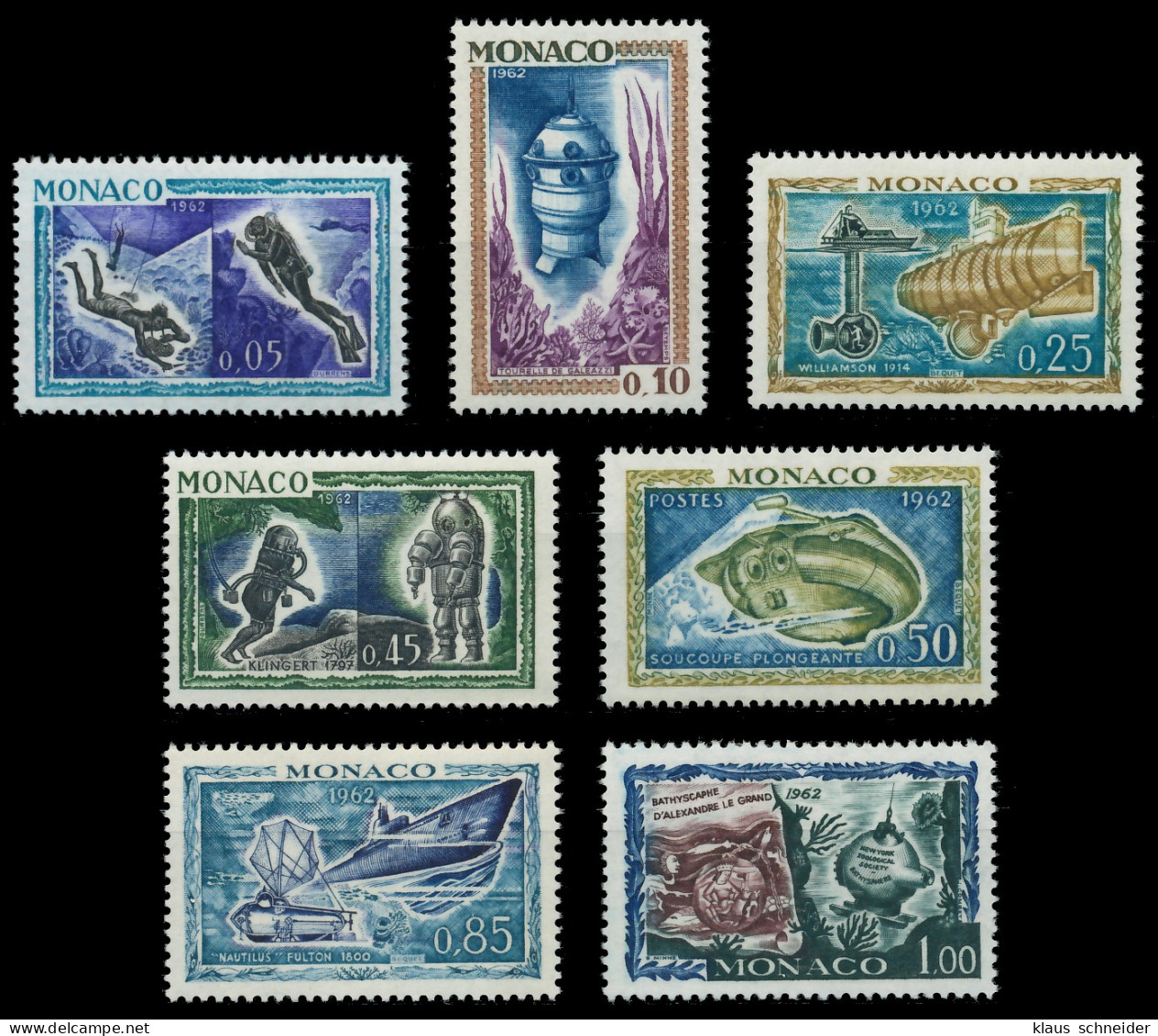 MONACO 1962 Nr 710-716 Postfrisch SF0C3D6 - Altri & Non Classificati