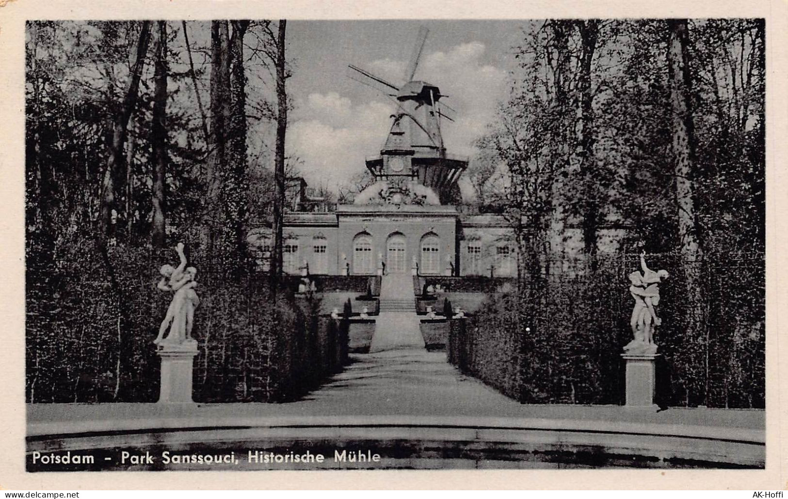 Potsdam, Sanssouci, Blick Zur Historischen Mühle Gl.1963 - Potsdam