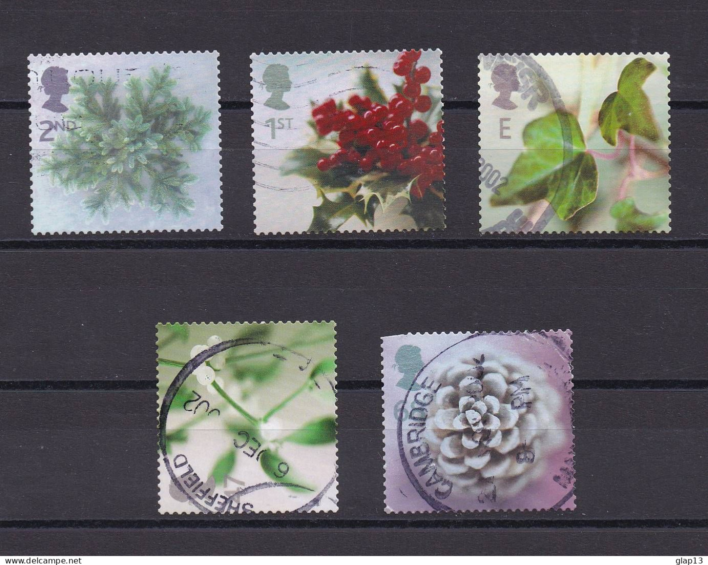 GRANDE-BRETAGNE 2002 TIMBRE N°2379/83 OBLITERE NOEL - Used Stamps