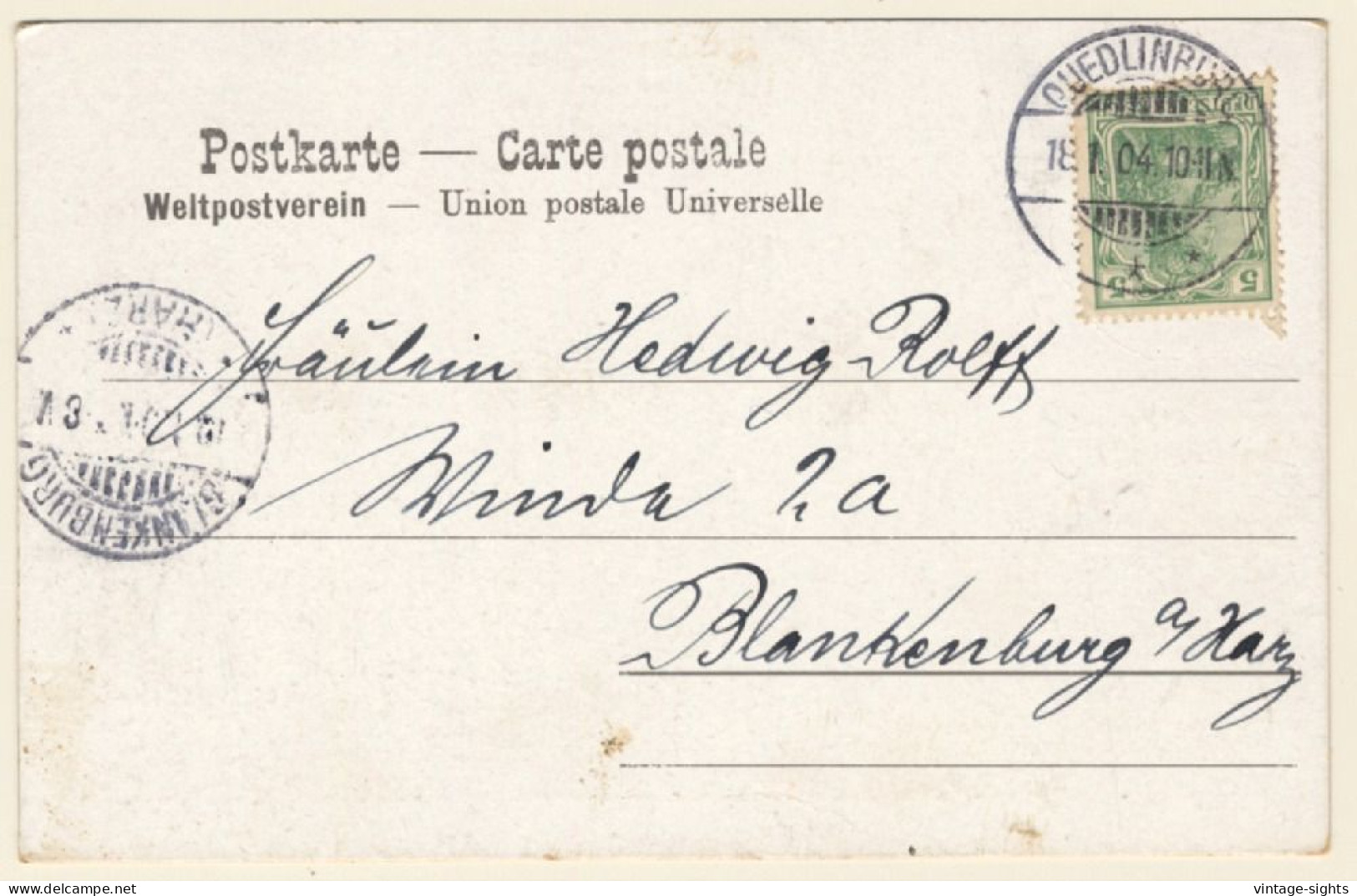 Quedlinburg / Sachsen-Anhalt: Schloss Krypta - Grab Heinrich I. (Vintage PC 1904) - Quedlinburg